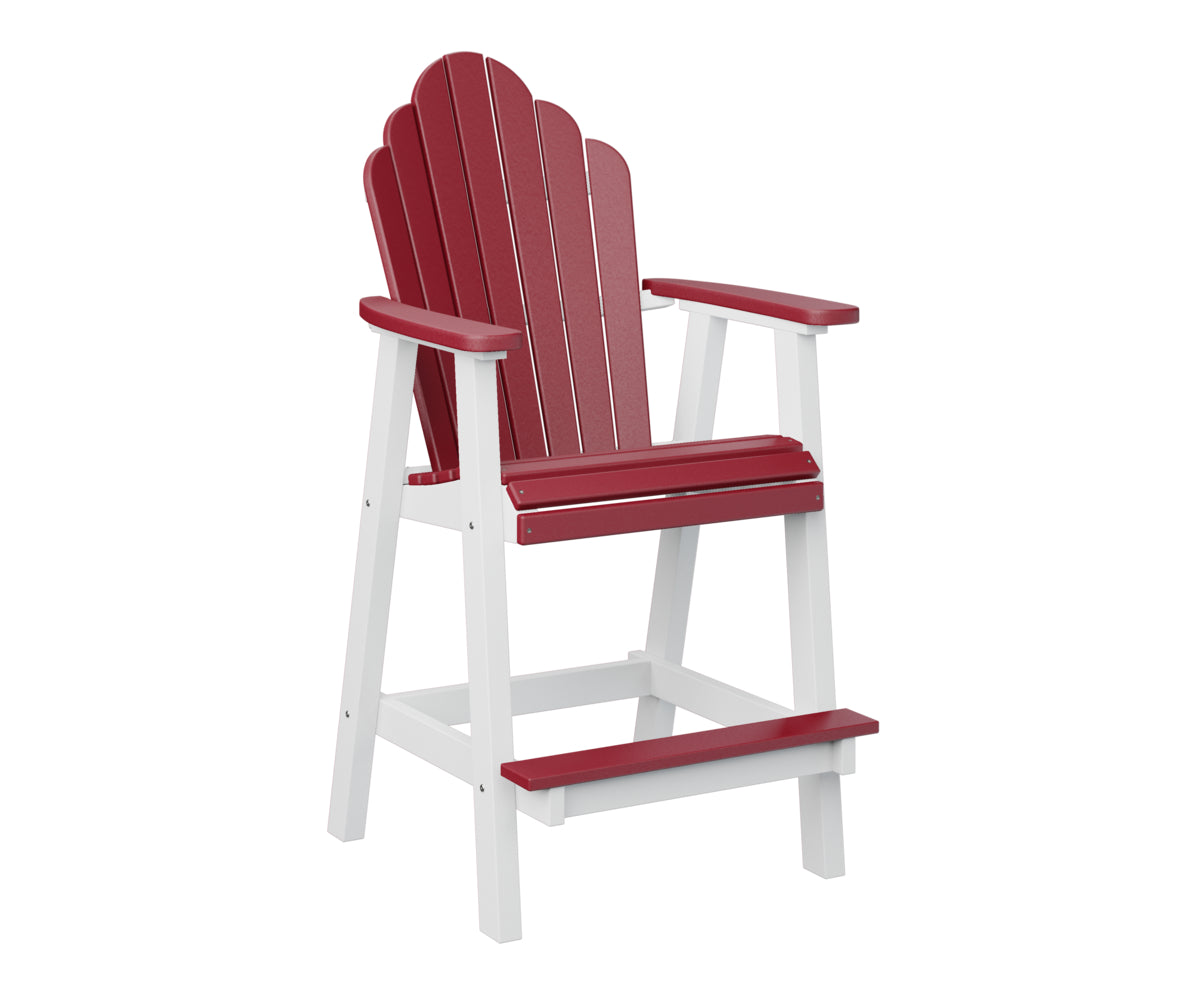Scarlet Red on White