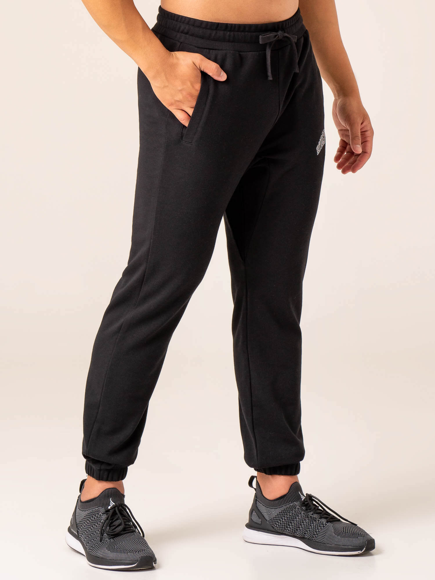 Men's Athletic Track Pants - Black - Comfortable Running Jogger Pants for Gym, Workout & Casual Wear