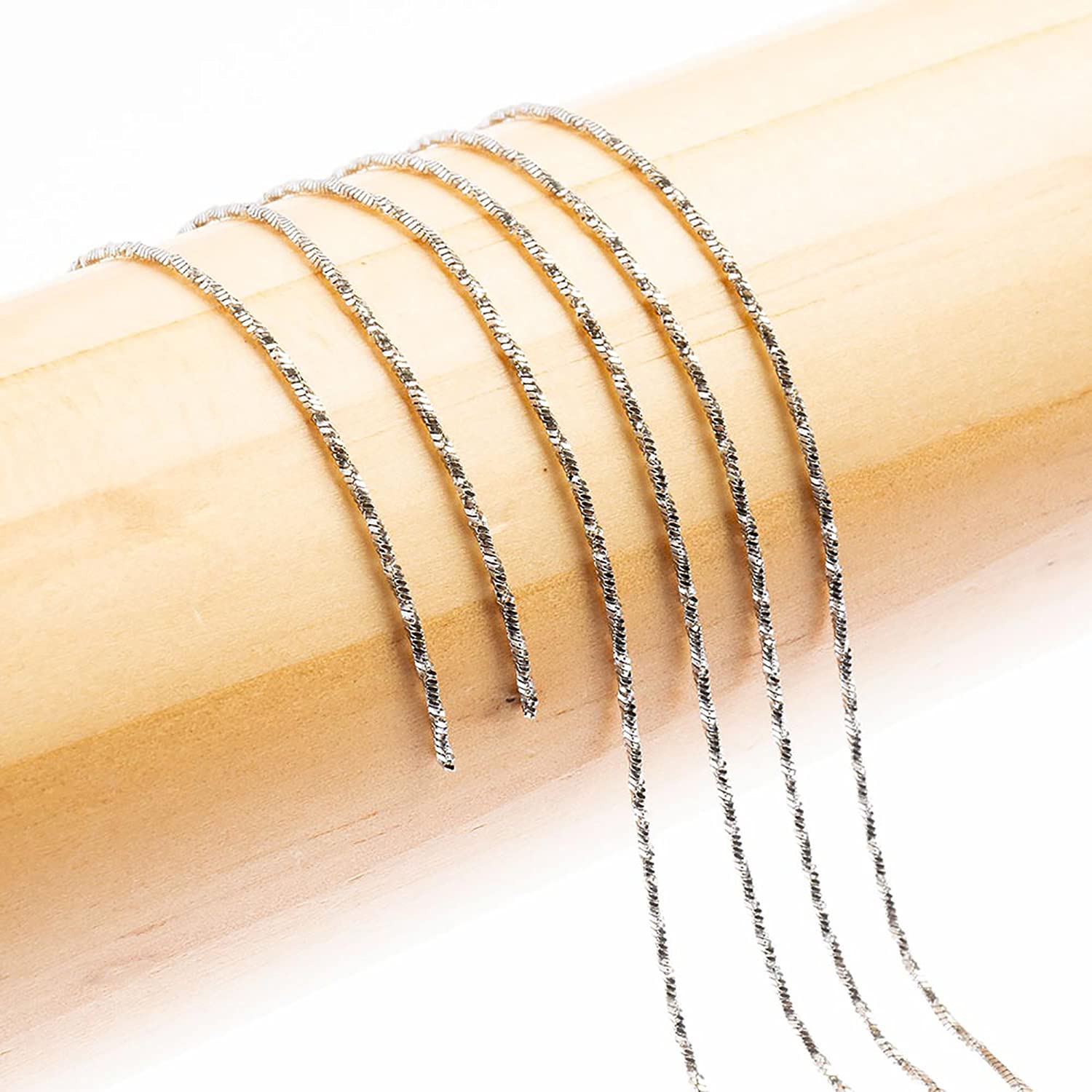 Premium Stainless Steel Oval Chain - 1 Meter (3.28ft) with 1mm Links - Jewelry Making Supplies for DIY Necklaces, Bracelets & Accessories - Perfect for Men & Women Jewelry Crafting, Gifts & Fashion Statements