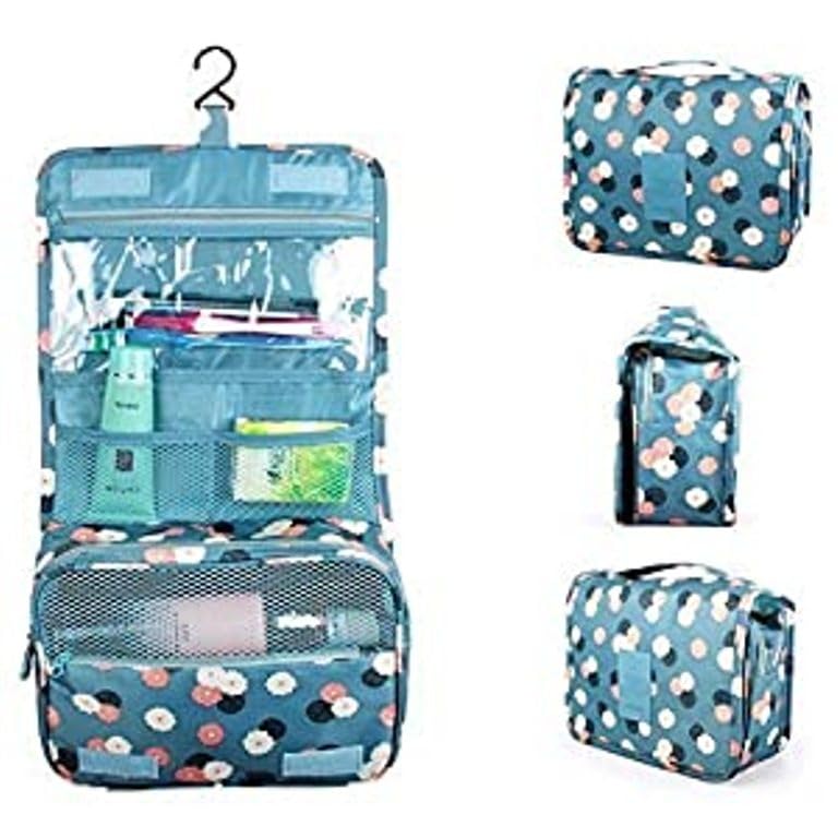 Eopzo Multi-Functional Hanging Toiletry Bag for Travel - Waterproof Cosmetic & Makeup Organizer with Separate Compartments, Perfect Shaving Kit Pouch for Men & Women | Ideal for Camping, Business Trips & Vacation (Color Options Available)