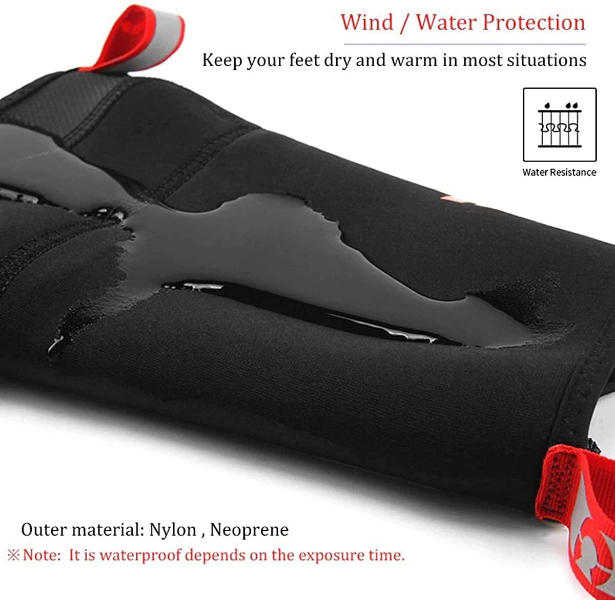 **GIYO Neoprene Waterproof Cycling Shoe Covers for Men & Women - Winterproof Bike Overshoes S-XXXL for Road & Mountain Biking - Stay Warm & Dry in Cold Weather Rides**