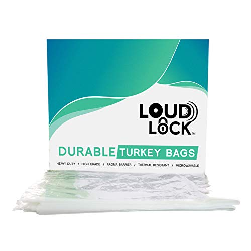 Heavy Duty Clear Plastic Turkey Bags - 100 Count - 4.5mm Thick - Multi-Purpose Storage Bags with Drawstring Closure (24