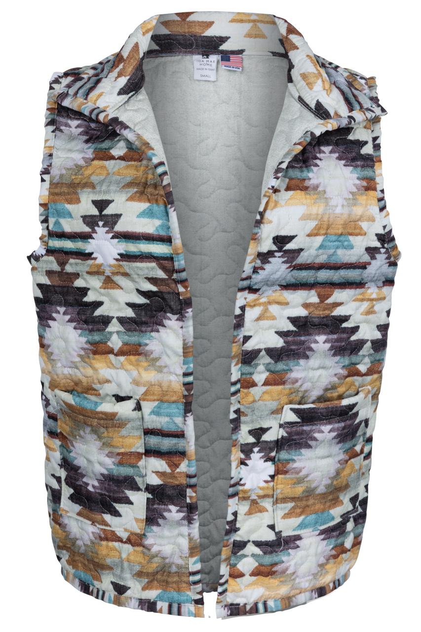 Ida Mae Quilted Shiloh Vest for Women - Lightweight Puffer Jacket with Stylish Quilted Design - Perfect for Outdoor Activities, Casual Wear & Layering in Fall/Winter
