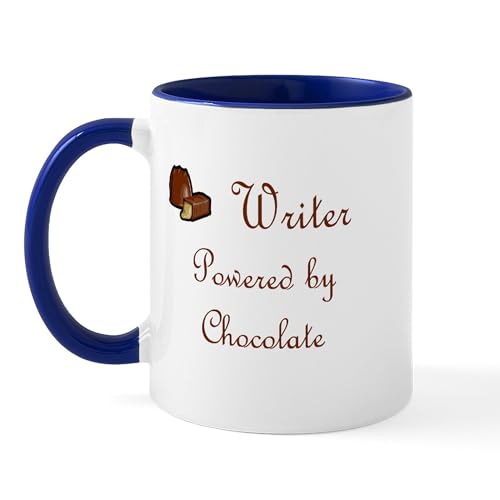 White/Navy Inside - Writer Mug