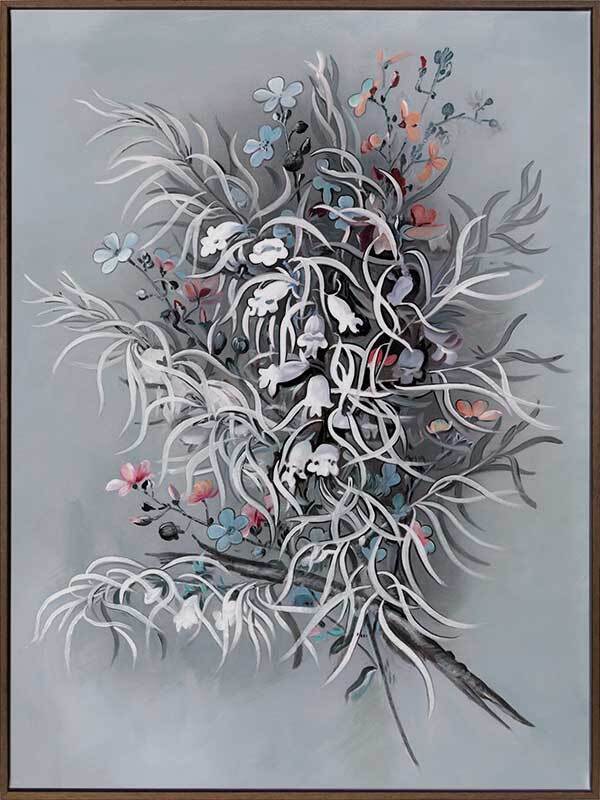 Bluebell Canvas Art Print - Handmade Floral Wall Decor for Living Room, Bedroom & Office - Perfect for Home & Gift