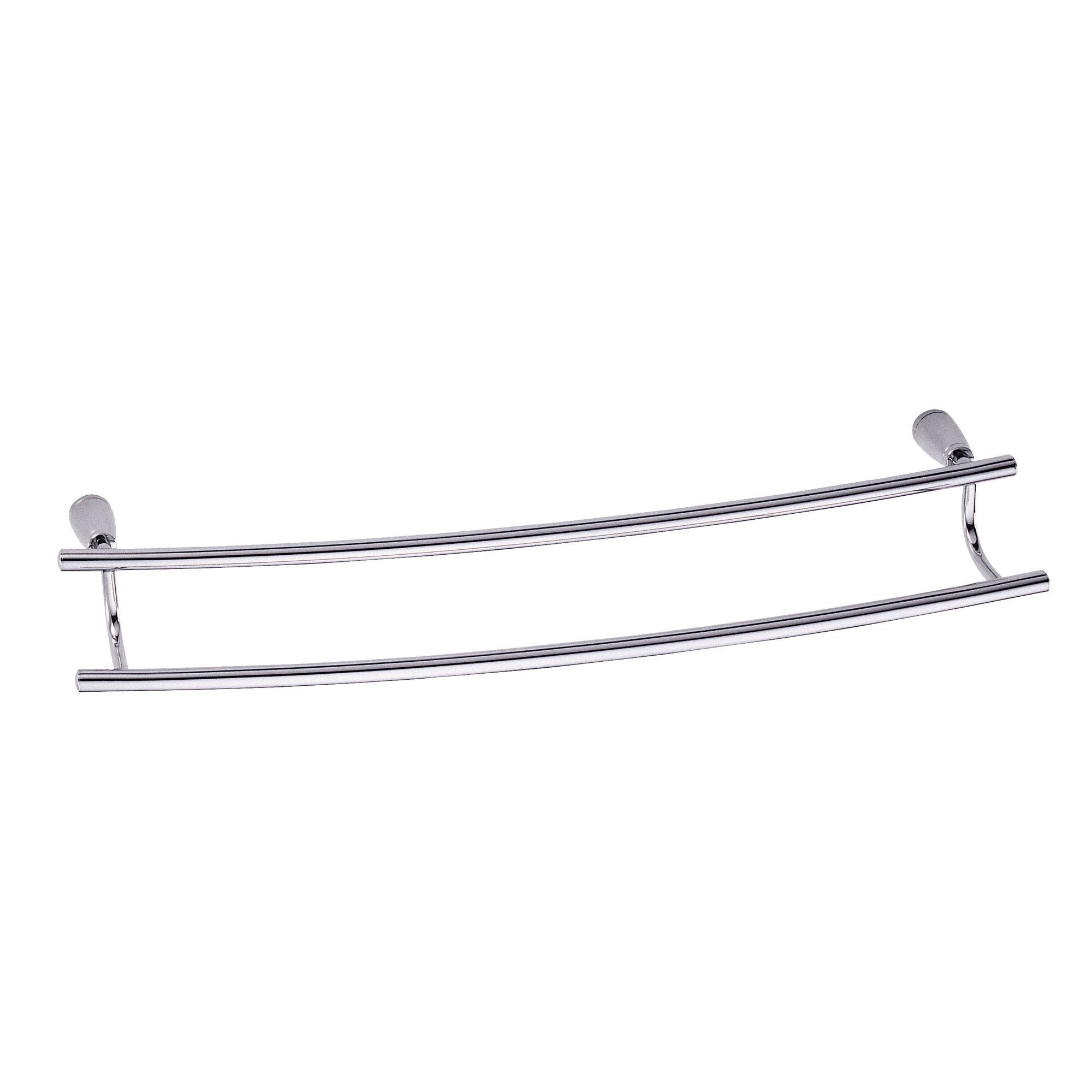 Danze Sonora Collection 24-Inch Curved Chrome Double Towel Bar - Premium Bathroom Towel Rack for Modern Homes, Hotels & Spas (Durable & Stylish Bath Accessory)