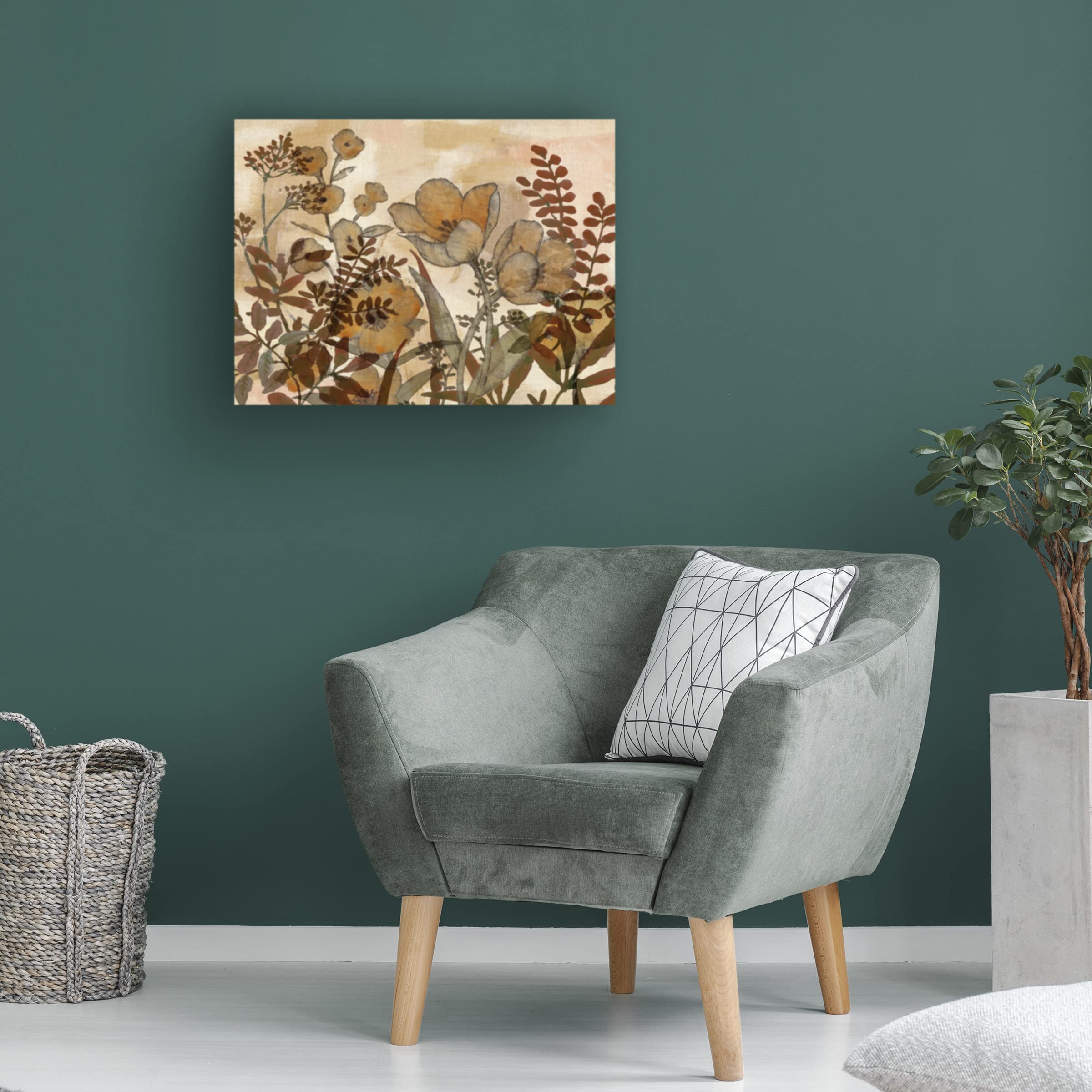 Trademark Fine Art 'Sienna Arrangement IV' Canvas Wall Art Print by Studio W - Modern Abstract Painting for Living Room, Bedroom & Office Decor