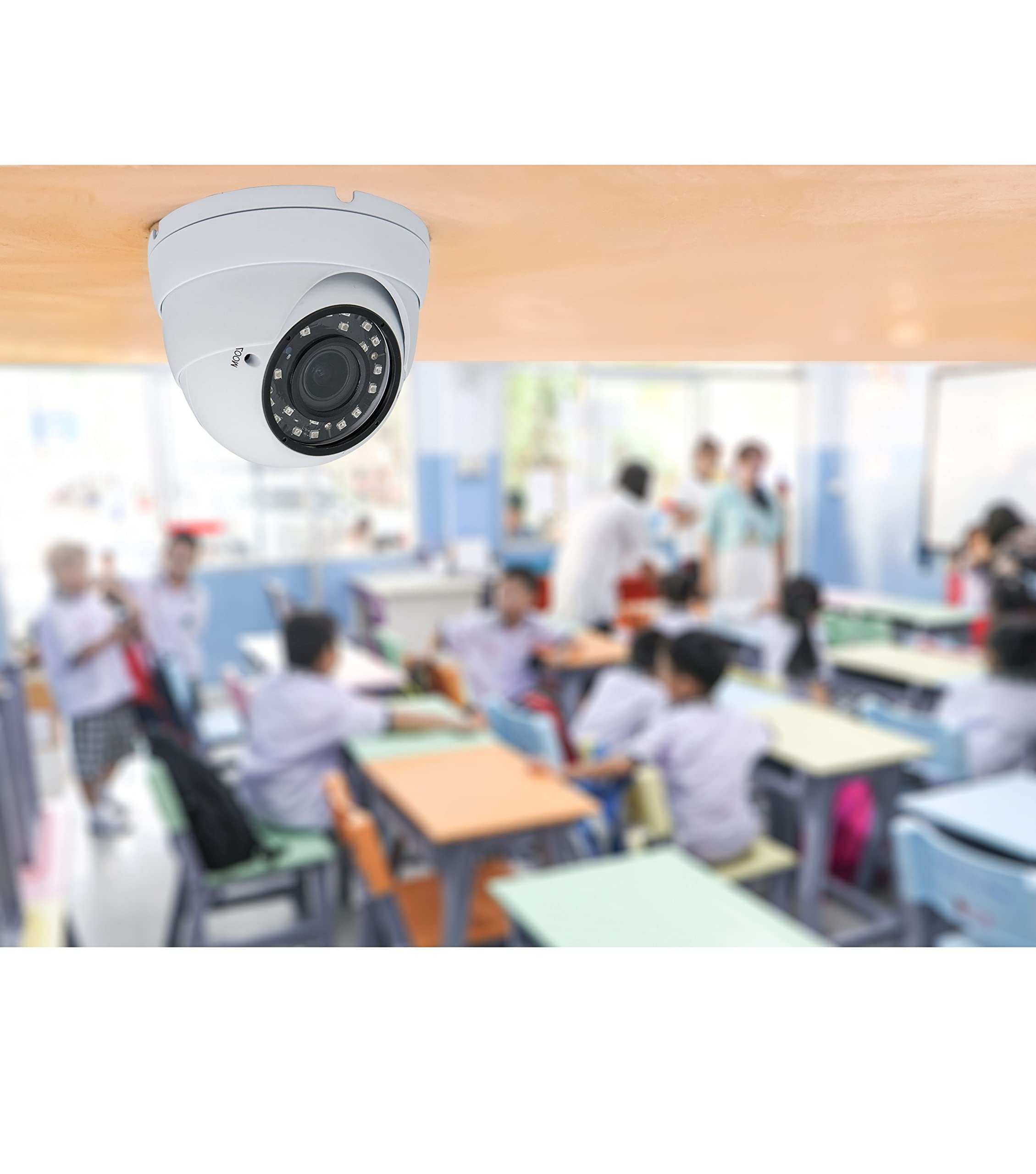 Evertech 8 Channel 1080P HD Security Camera System with 2TB HDD, 2.8-12mm Varifocal Lens Dome Cameras for Indoor Outdoor Surveillance - Home, Office & Business Security Monitoring Solution