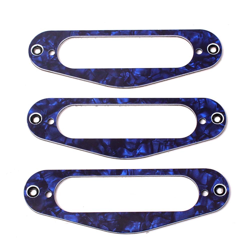 EXCEART 3-Piece Single Coil Guitar Pickup Frame Set - Replacement Plate Ring for Electric Guitars - Perfect for DIY Guitar Upgrades, Repairs, and Custom Modifications