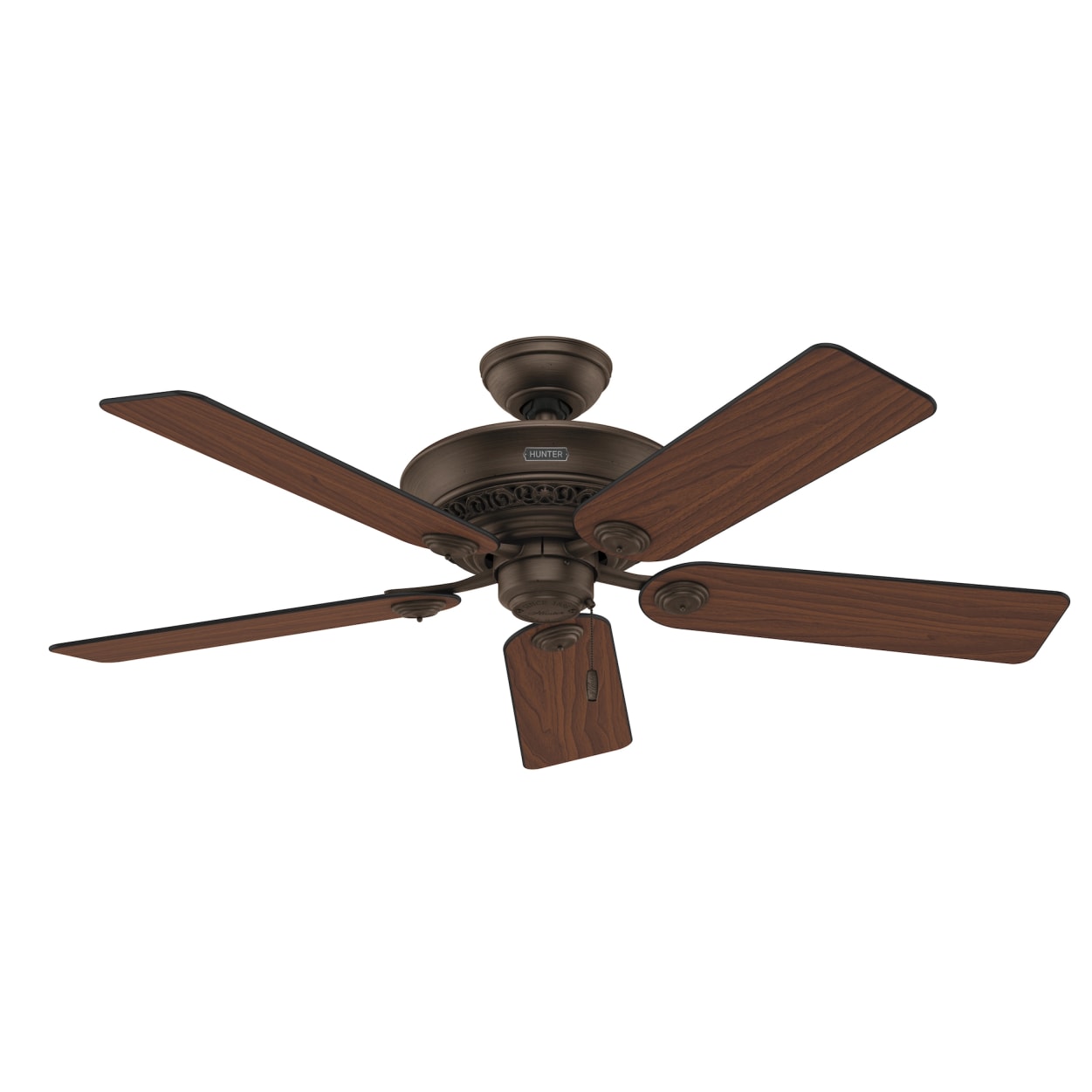Hunter 52 Inch Italian Countryside Ceiling Fan with Remote Control - Rustic Wood Blades, Indoor/Outdoor Use - Perfect for Patio, Living Room, Bedroom & Farmhouse Decor