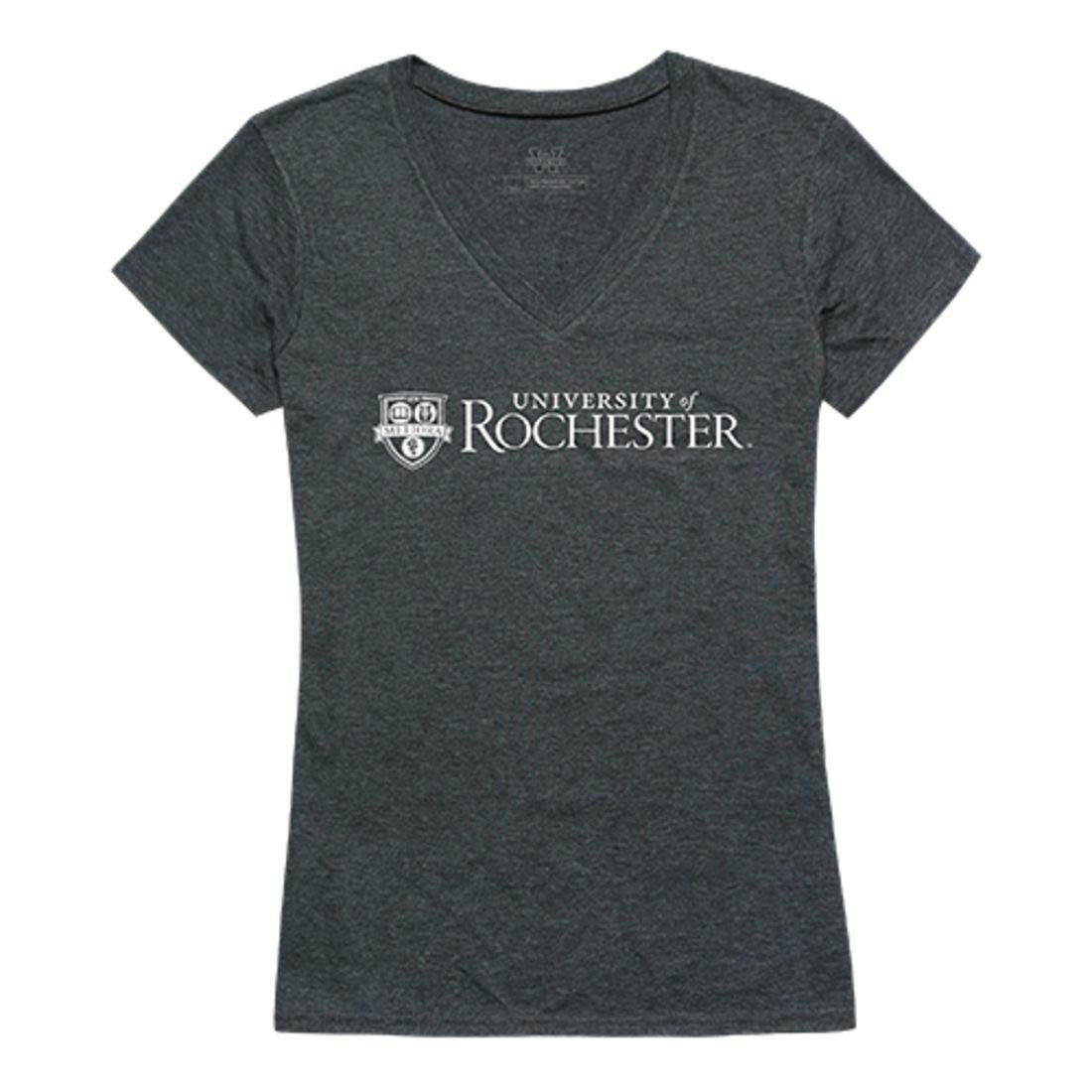 University of Rochester Yellowjackets Women's Heather Charcoal T-Shirt - Comfortable & Stylish College Apparel for Campus Wear & Game Day