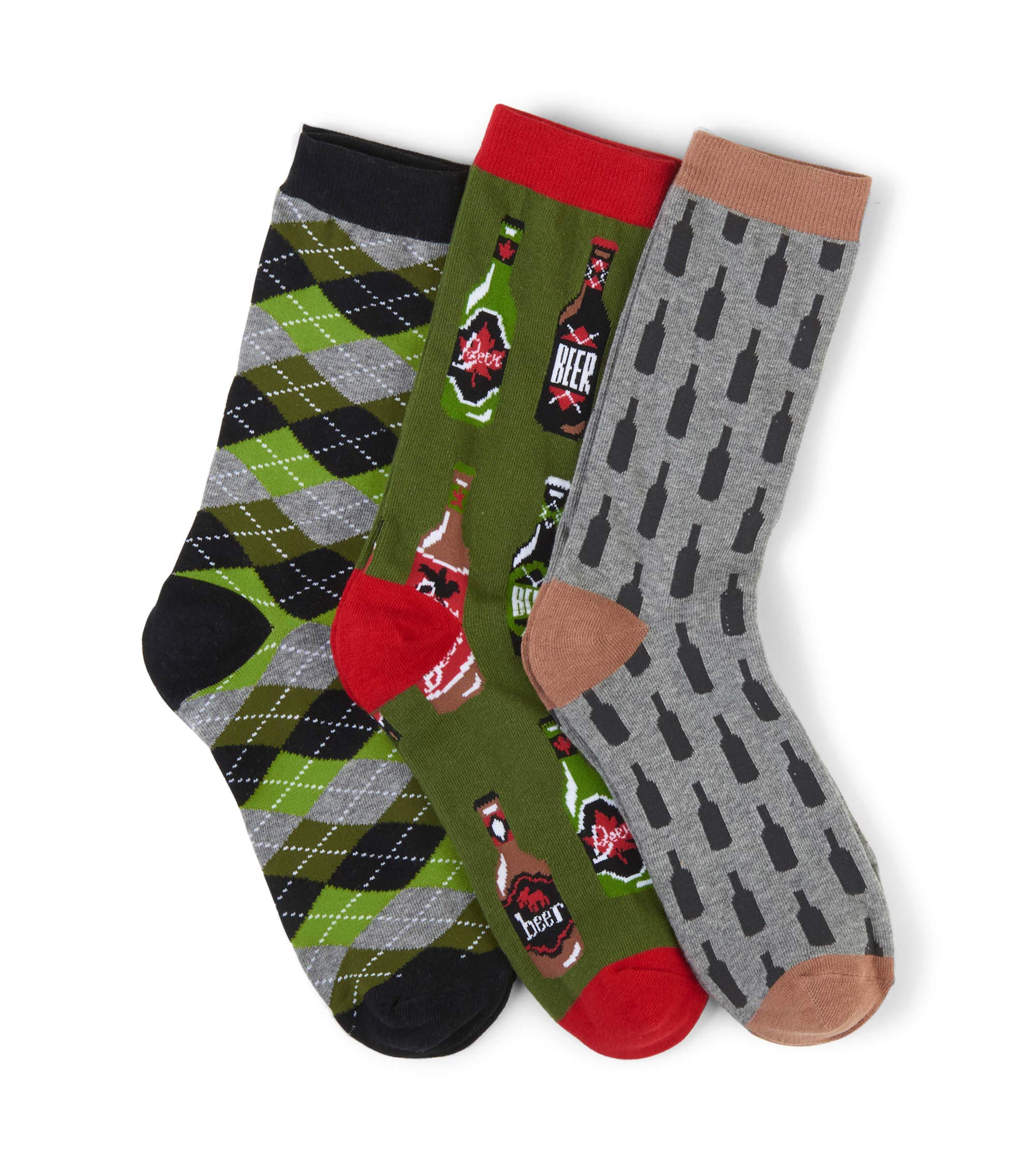 Little Blue House by Hatley Men's Crew Socks - Comfortable Cotton Casual Socks for Everyday Wear - Perfect for Work, Home & Outdoor Activities
