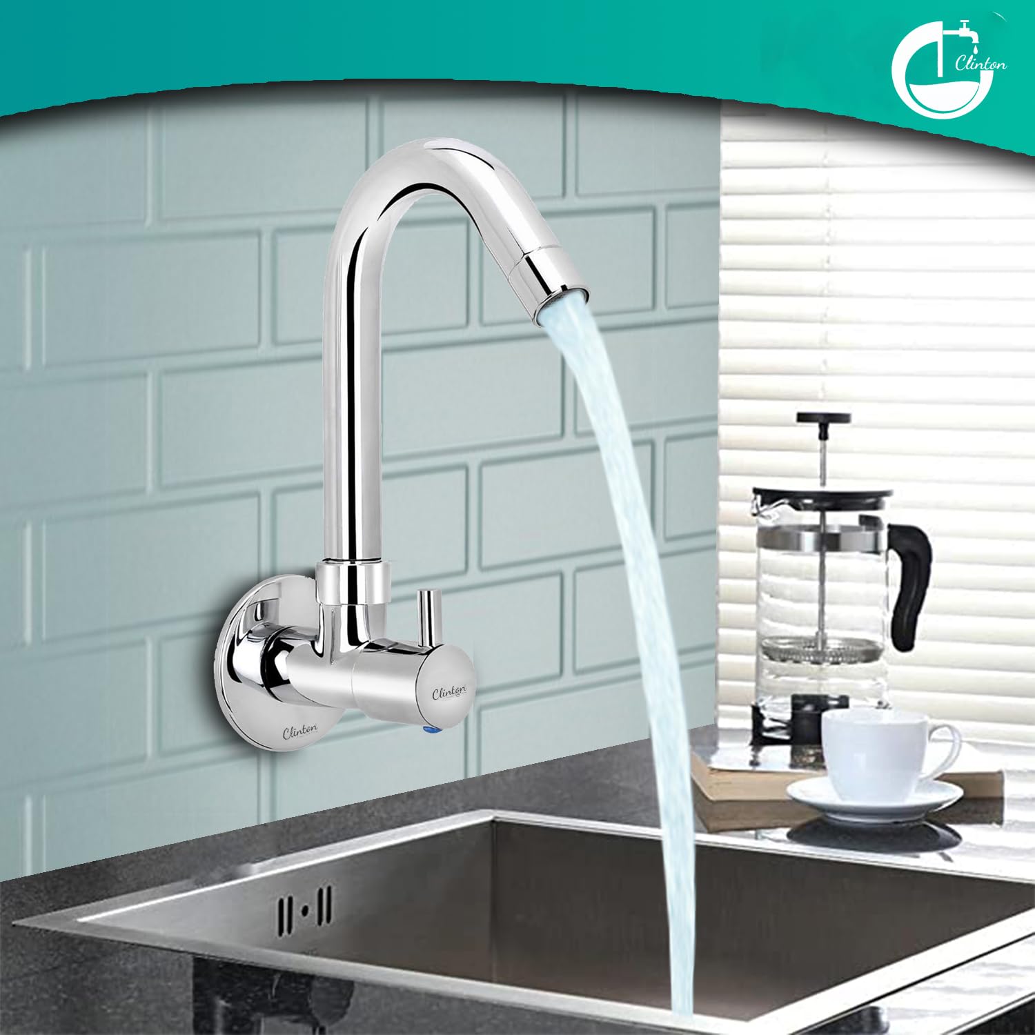 360 Degree Swivel Kitchen Faucet with Pull Down Sprayer - High Arc Brushed Nickel Sink Tap for Modern Kitchen | Perfect for Washing Dishes, Filling Pots & Cleaning Vegetables