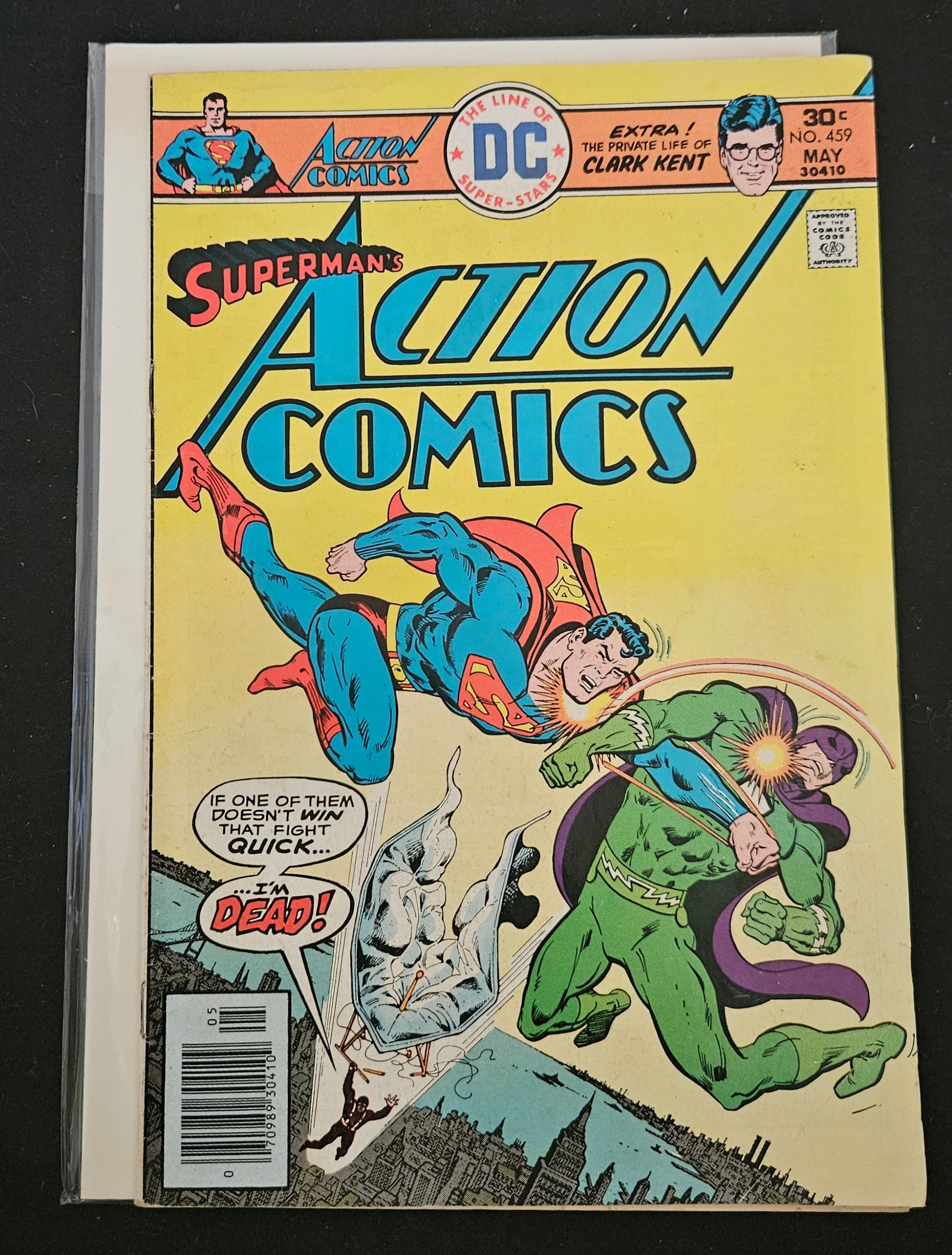 Action Comics #459: The Great Superman Hoax! | DC Comics | 1976 Vintage Collector's Edition | Perfect for Comic Book Enthusiasts & Superhero Fans