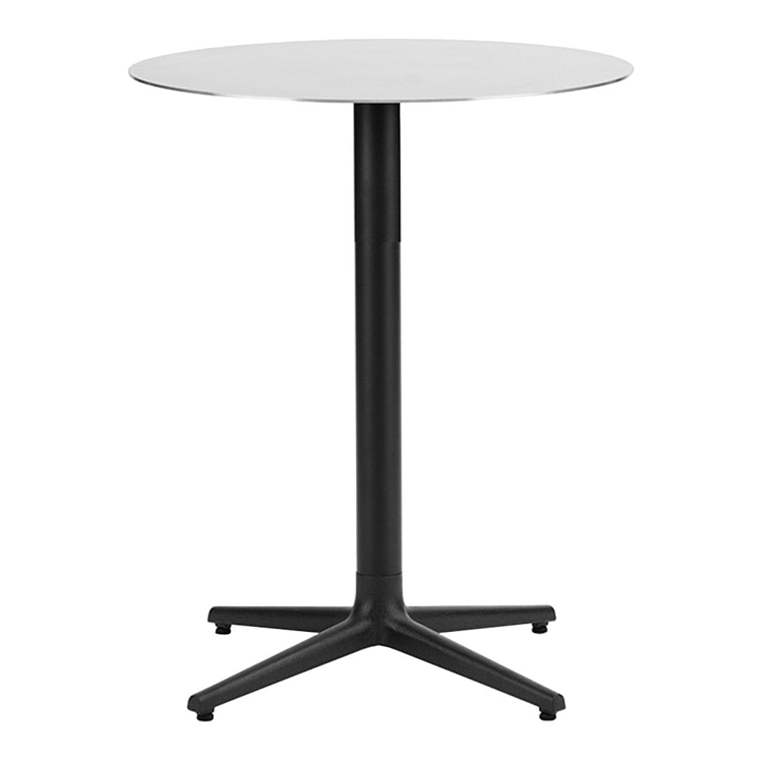 Round Outdoor Cafe Table - Aluminum All-Weather Patio Bistro Set for Garden, Deck, Poolside & Restaurant Dining - Commercial Grade Rust-Proof Design