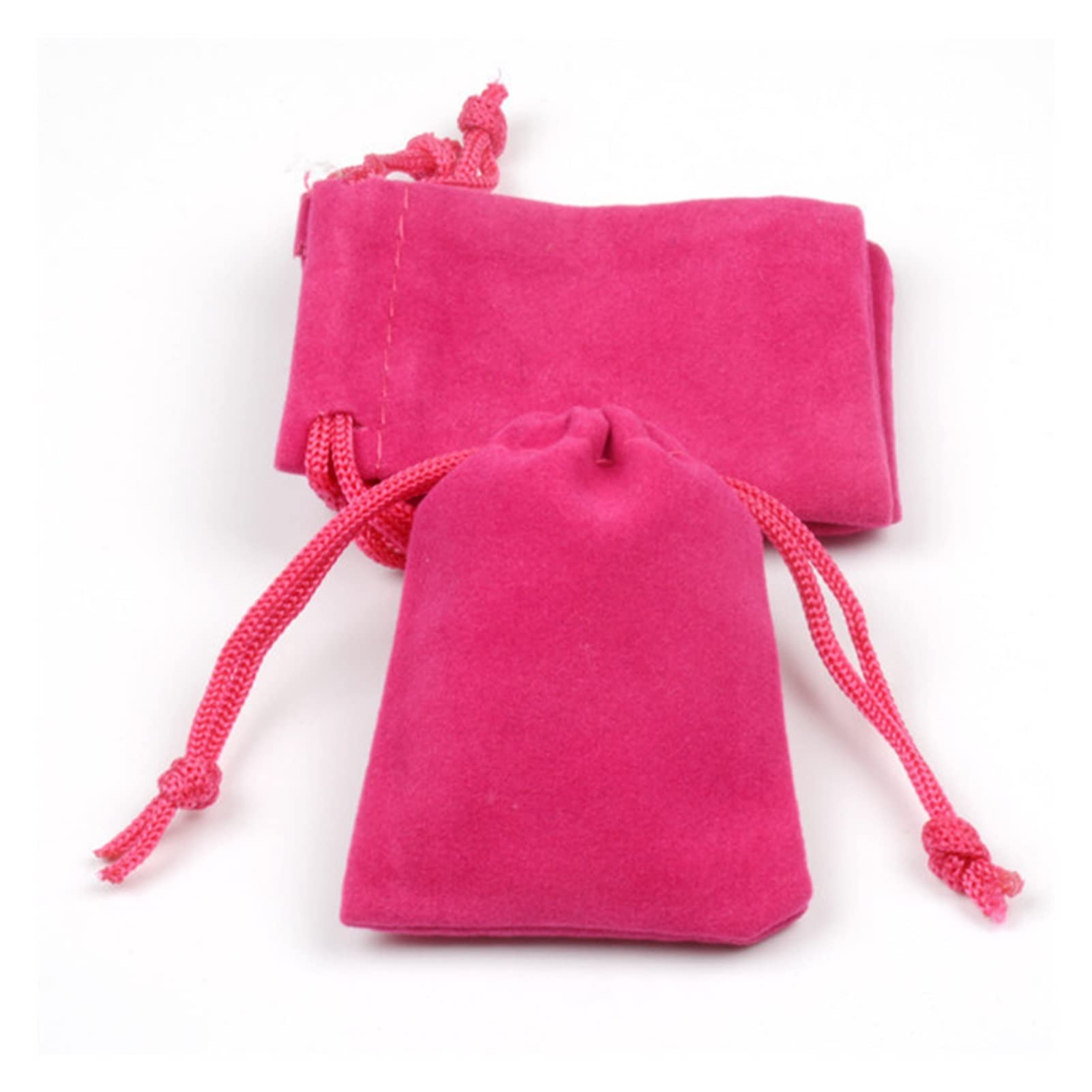 100pcs Velvet Rose Drawstring Gift Bags 10x14cm - Premium Party Favor Bags for Christmas, Halloween, Wedding, Birthday Candy & Jewelry Packaging - Multi-Color Gift Boxes (5 Sizes) - Perfect for Party Decorations, Wedding Favors & Holiday Gifting