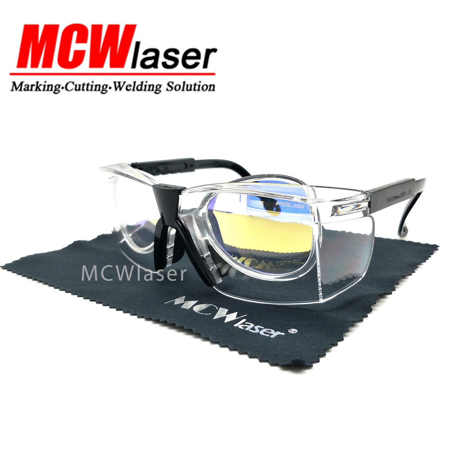 CO2 Laser Safety Goggles 10600nm - Professional Eye Protection for Laser Cutting, Engraving & Welding - UV & Infrared Protection for Industrial & Hobby Use