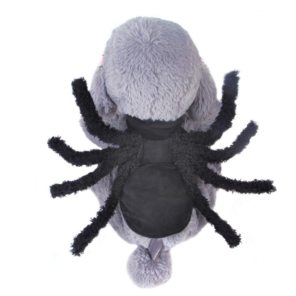 POPETPOP Halloween Spider Dog Costume - Tarantula Pet Costume for Dogs & Cats | Cute Halloween Cosplay Outfit for Pets - Perfect for Halloween Parties & Pet Photo Shoots