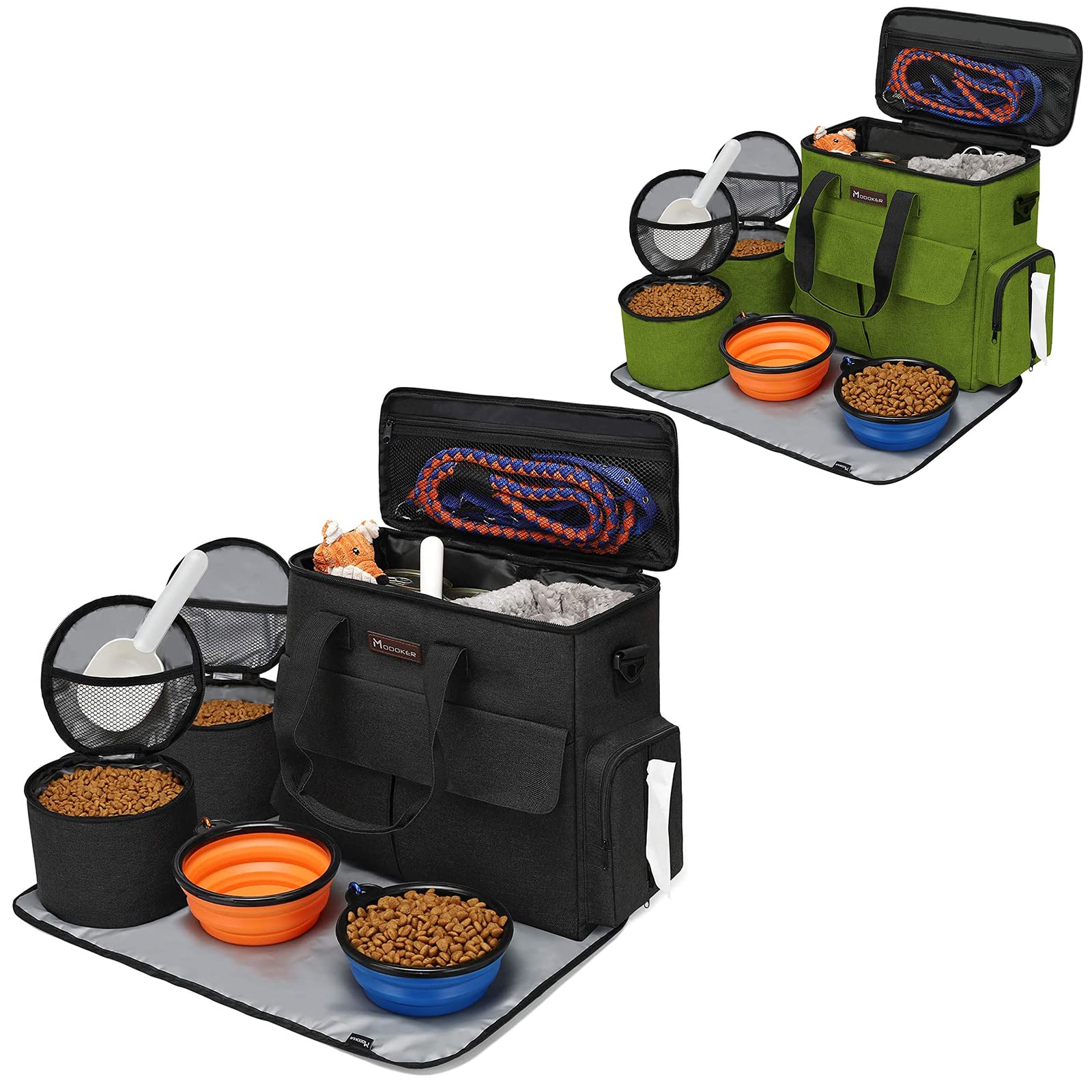 Modoker Pet Travel Bag - Airline Approved Tote Organizer for Dogs & Cats with Multi-Function Pockets - Perfect for Weekend Trips, Vet Visits & Outdoor Adventures