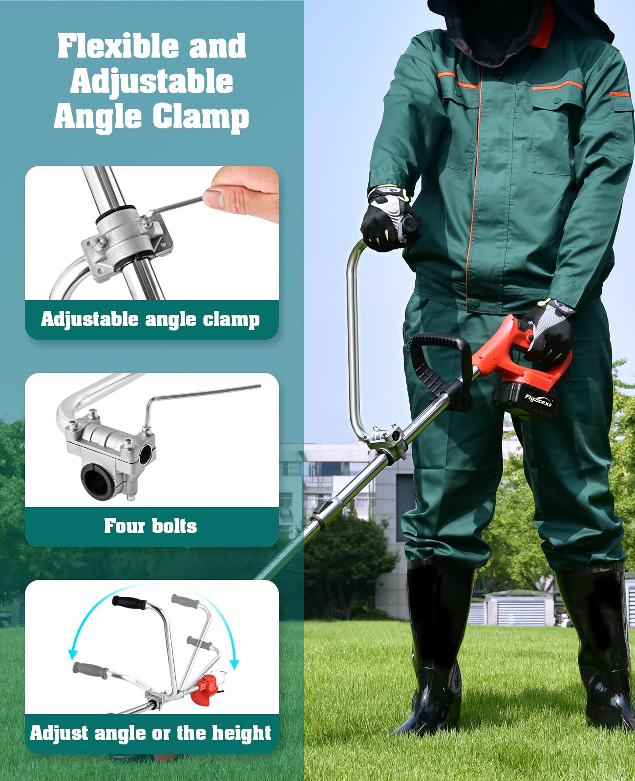 Ergonomic Lawn Trimmer Handle Grip - Durable Weed Eater Handle for Efficient Yard Trimming, Landscaping, and Lawn Care | Perfect for Home Gardens and Professional Use