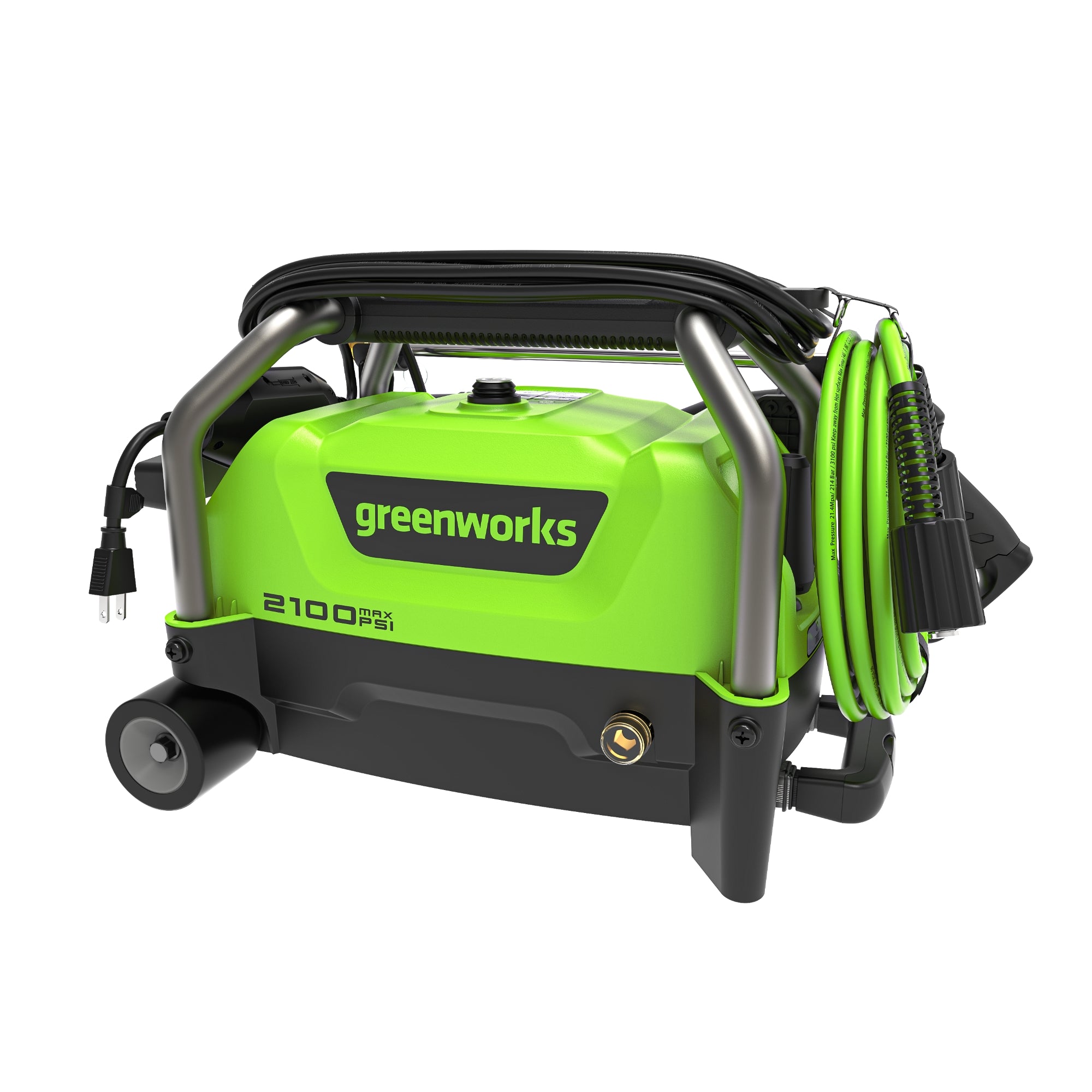 2100 PSI 1.2 GPM Electric Pressure Washer - Portable Cold Water Power Cleaner for Home, Driveway, Deck, Patio & Car Washing