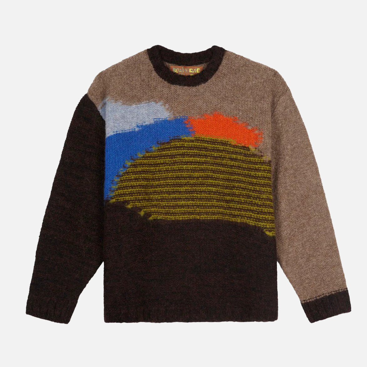 BOXY KNIT SWEATER - Brown Multi Color Chunky Knit Pullover for Women | Cozy Winter Fashion, Casual Outfit & Layering Essential