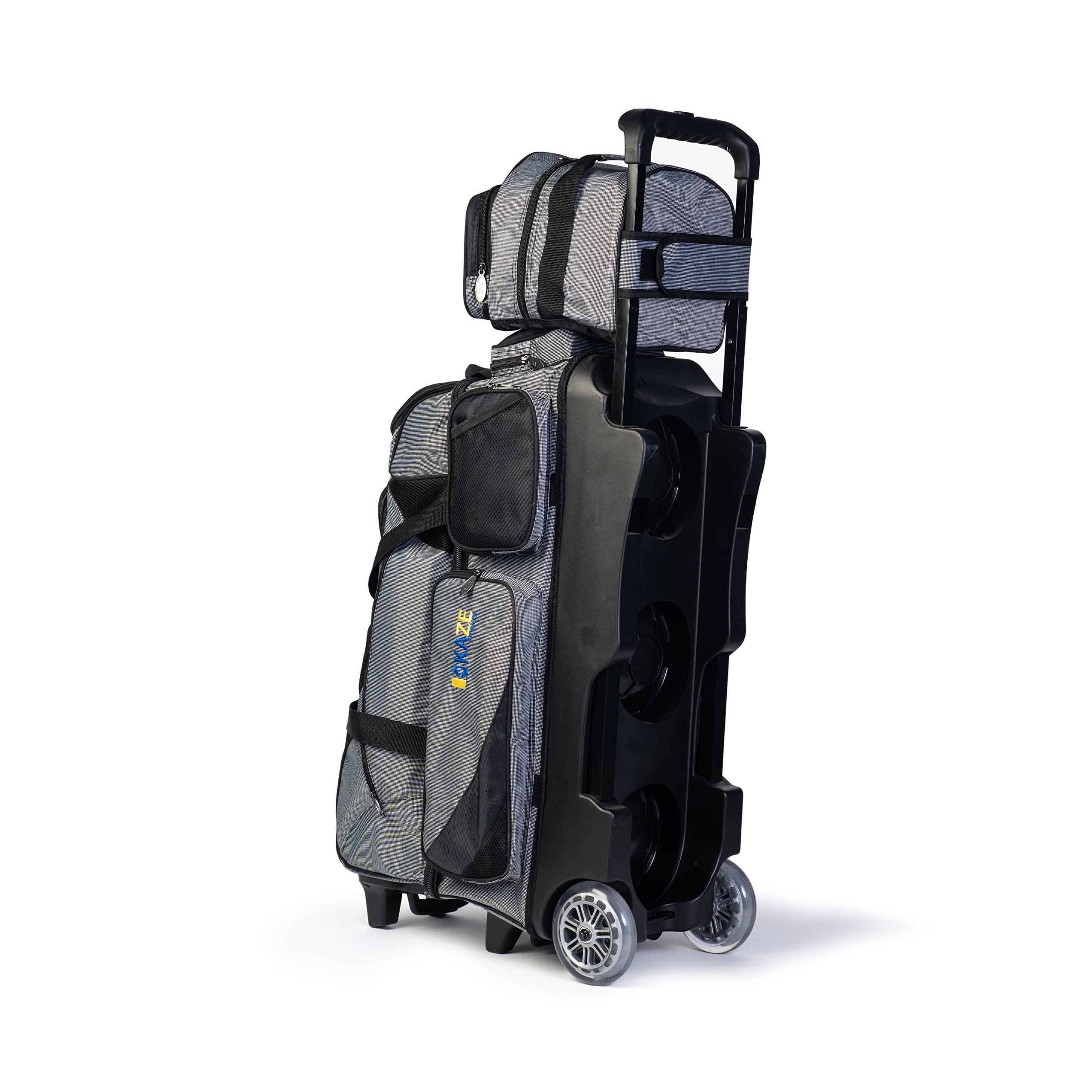 4 Ball Bowling Roller with Bonus Spare Tote - Heavy Duty Bowling Bag for League & Tournament Players - Perfect for Bowling Alleys & Sports Clubs