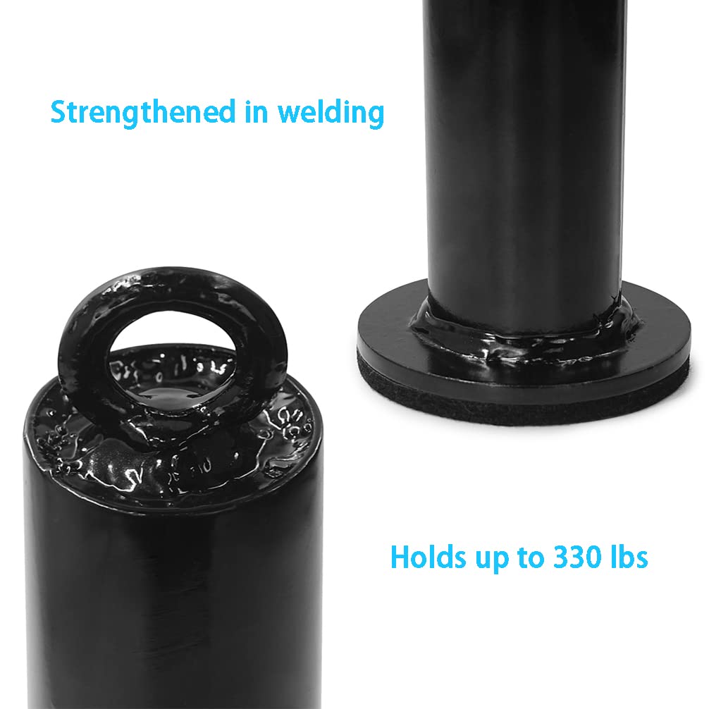 Olympic Weight Plate Loading Pin with Snap Clip & Strap - Secure Barbell Weight Plate Holder for CrossFit, Powerlifting & Home Gym Workouts