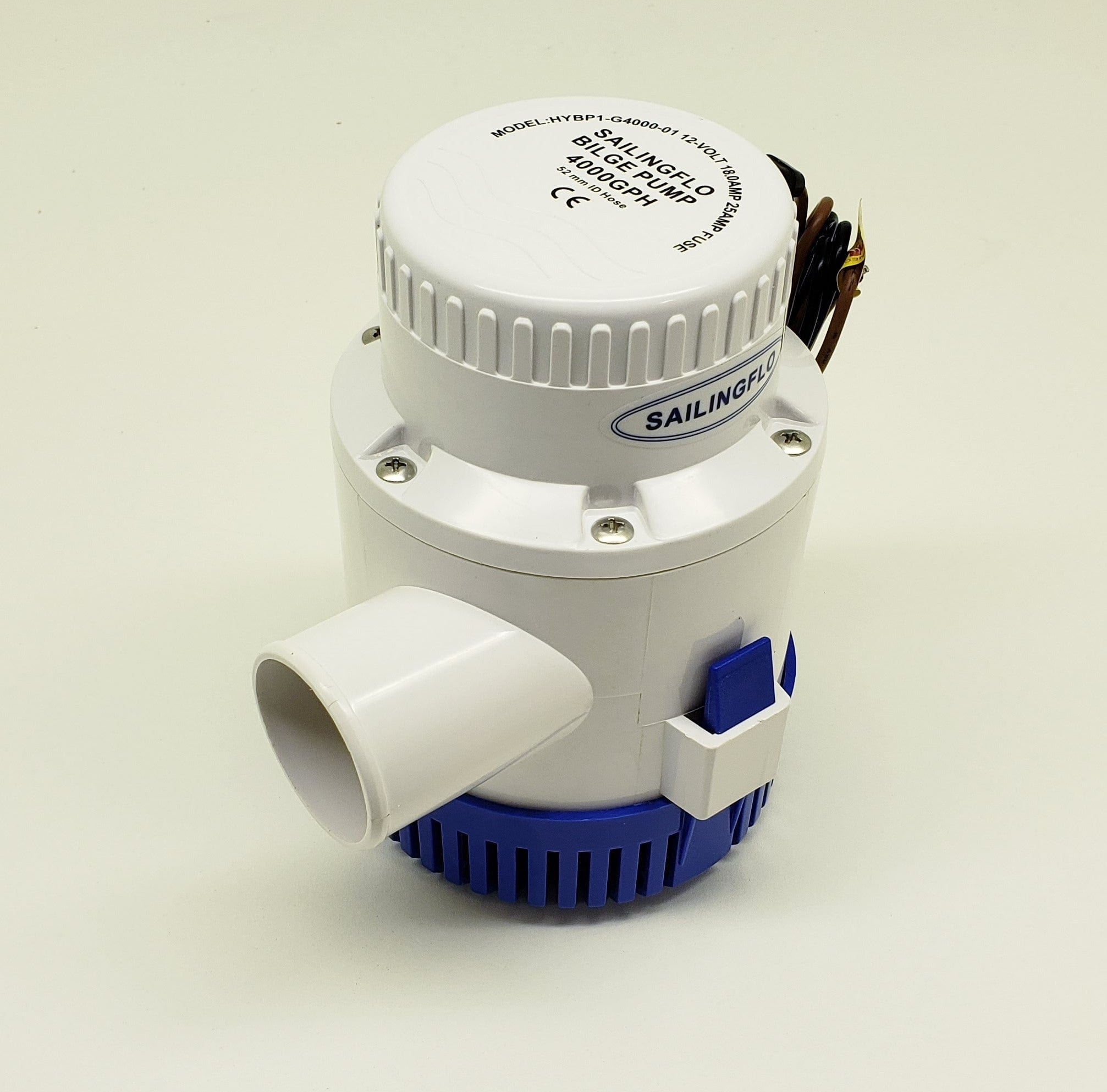 4000 GPH Bilge Pump - High Capacity Marine Water Pump for Boats, Yachts & RVs - Automatic Submersible Pump for Flood Control & Emergency Water Removal