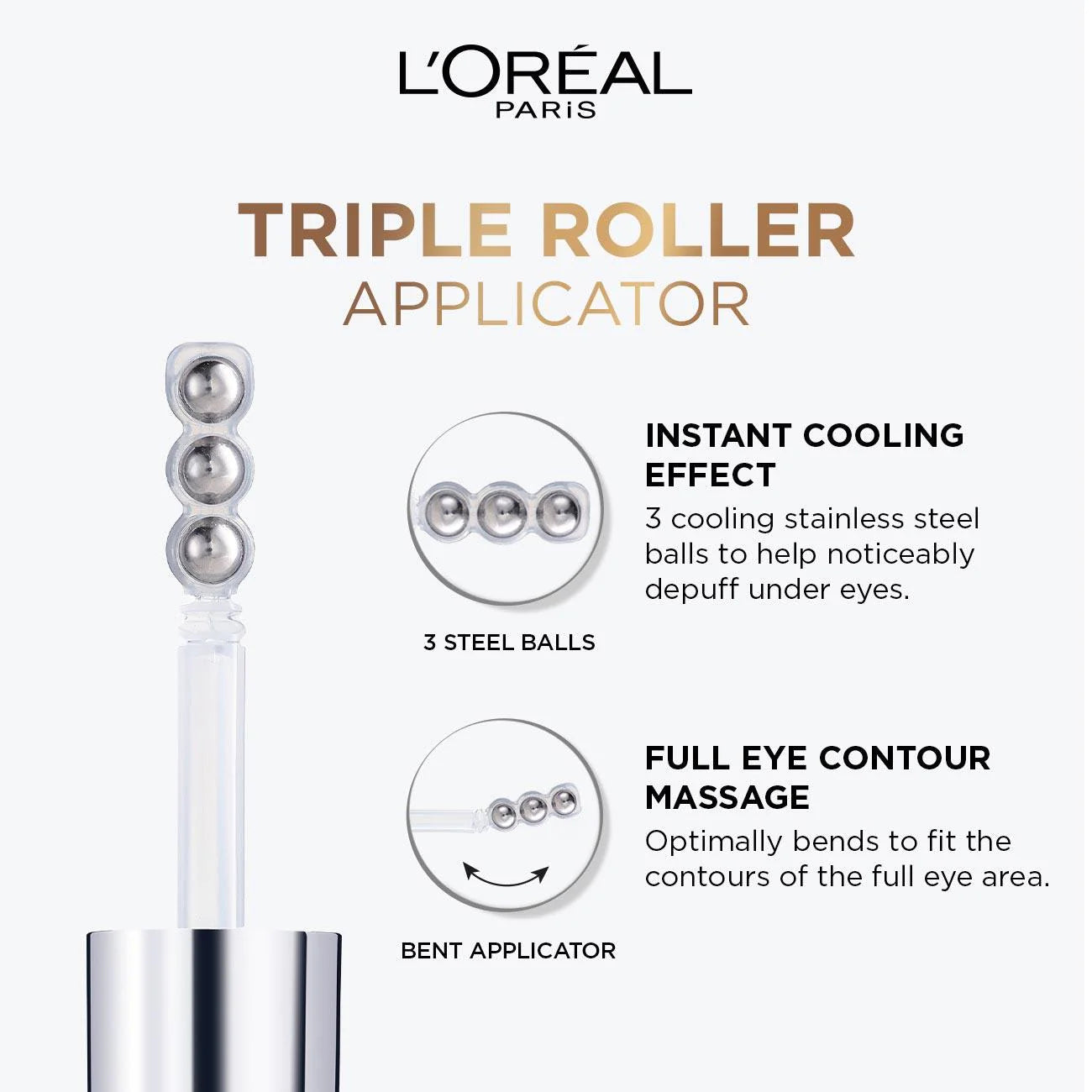 Hyaluron Expert Eye Serum with 2.5% Hyaluronic Acid & Caffeine - Dark Circle & Puffiness Reduction for Bright, Youthful Eyes - Perfect for Morning & Night Skincare Routine