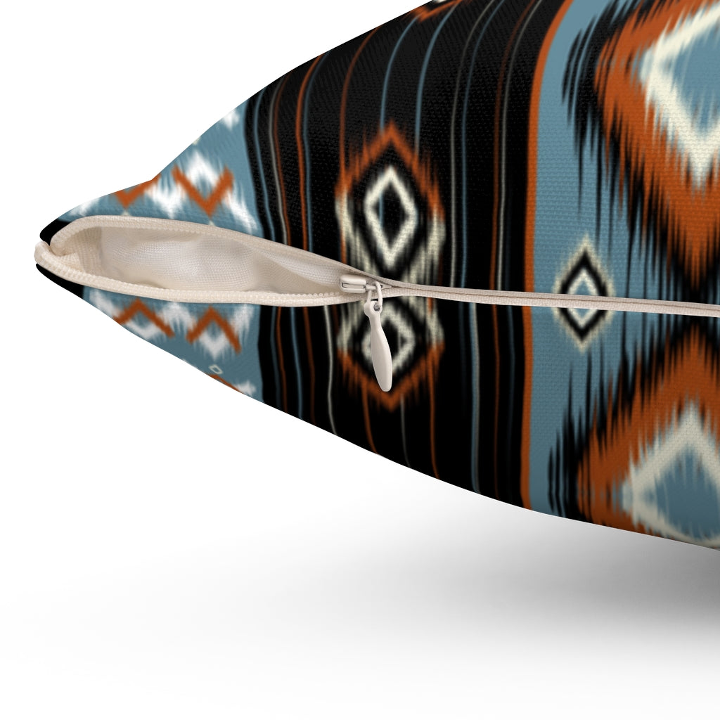 Soft & Breathable Spun Polyester Square Pillow with Removable Case - Perfect for Sofa, Bed, or Outdoor Lounging