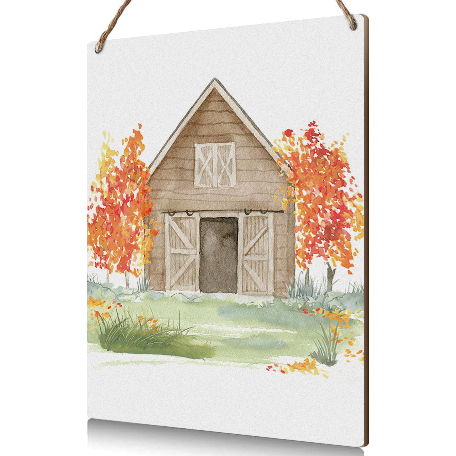 Rustic Maple Leaves Wood Sign - Fall Decor for Home & Farmhouse | Seasonal Wall Art