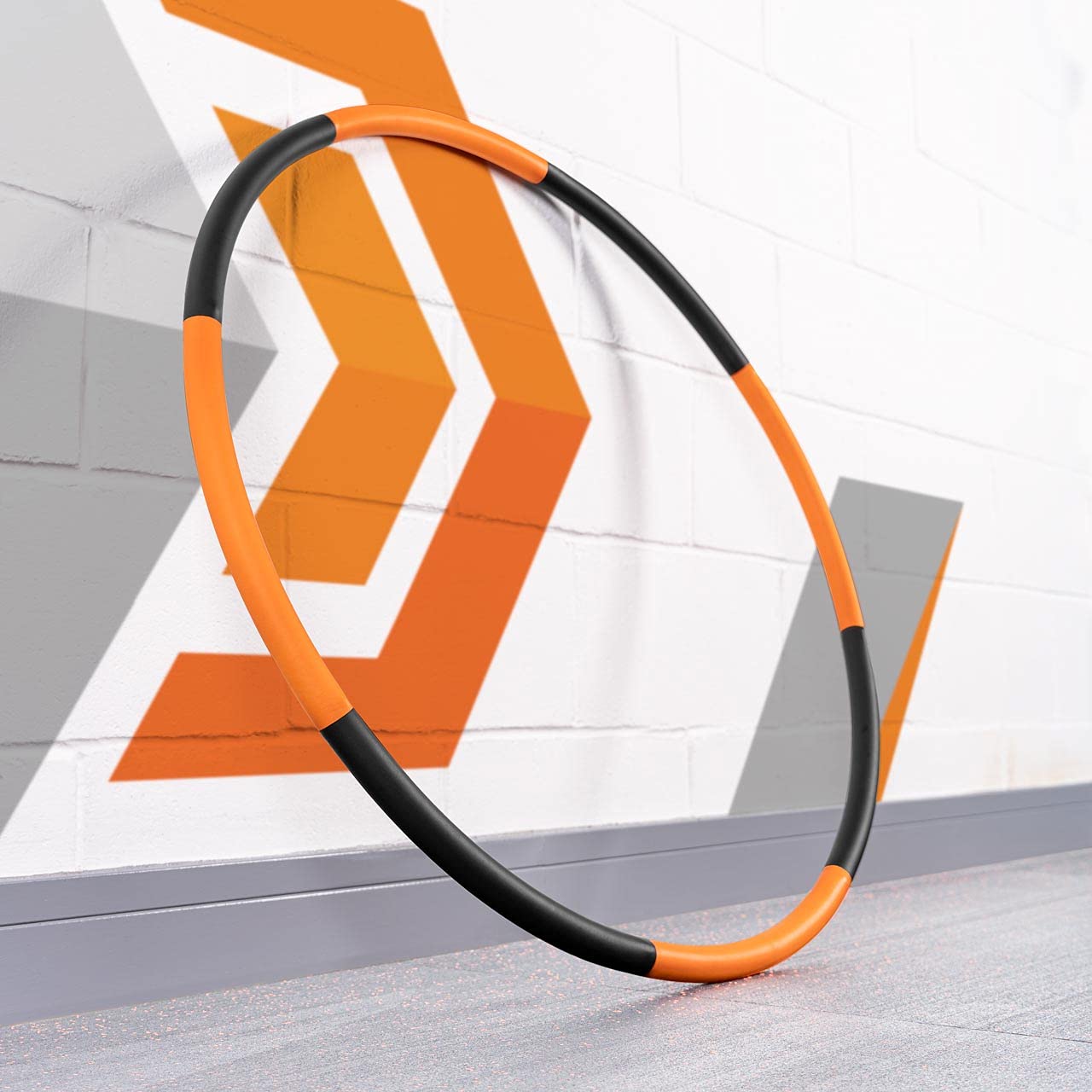 METIS Fitness Weighted Hula Hoop for Adults - 2.2lbs Detachable Exercise Hoop with Foam Padding | Easy to Spin Home & Gym Workout Equipment | Perfect for Weight Loss, Core Training & Fun Fitness Activities