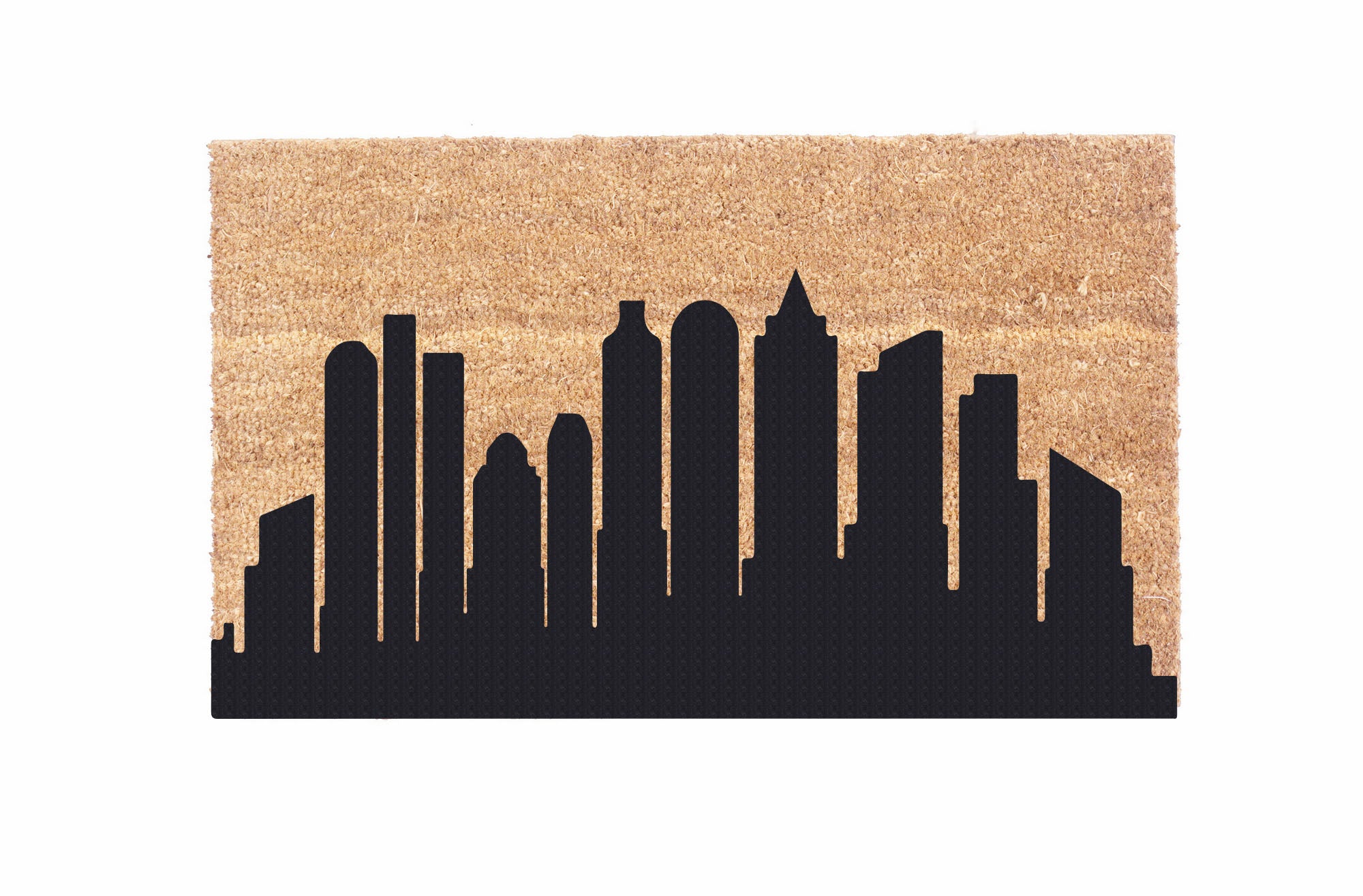 Stylish City Skyline Coco Doormat - Non-Slip Entryway Rug for Home & Office Decor - Perfect for Front Door, Patio, and Indoor Use