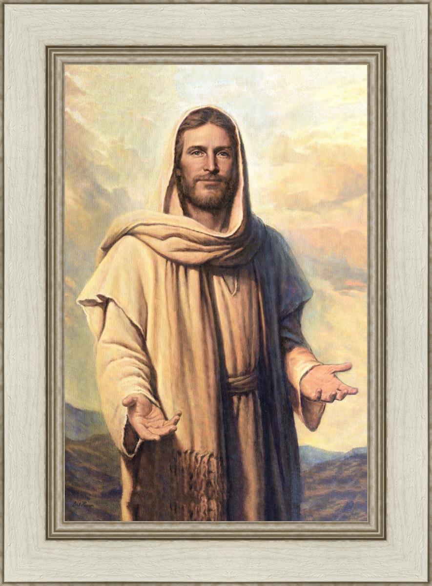 Abide With Me by Del Parson - Inspirational Christian Wall Art for Home & Church Decor - Perfect for Living Rooms, Bedrooms & Worship Spaces