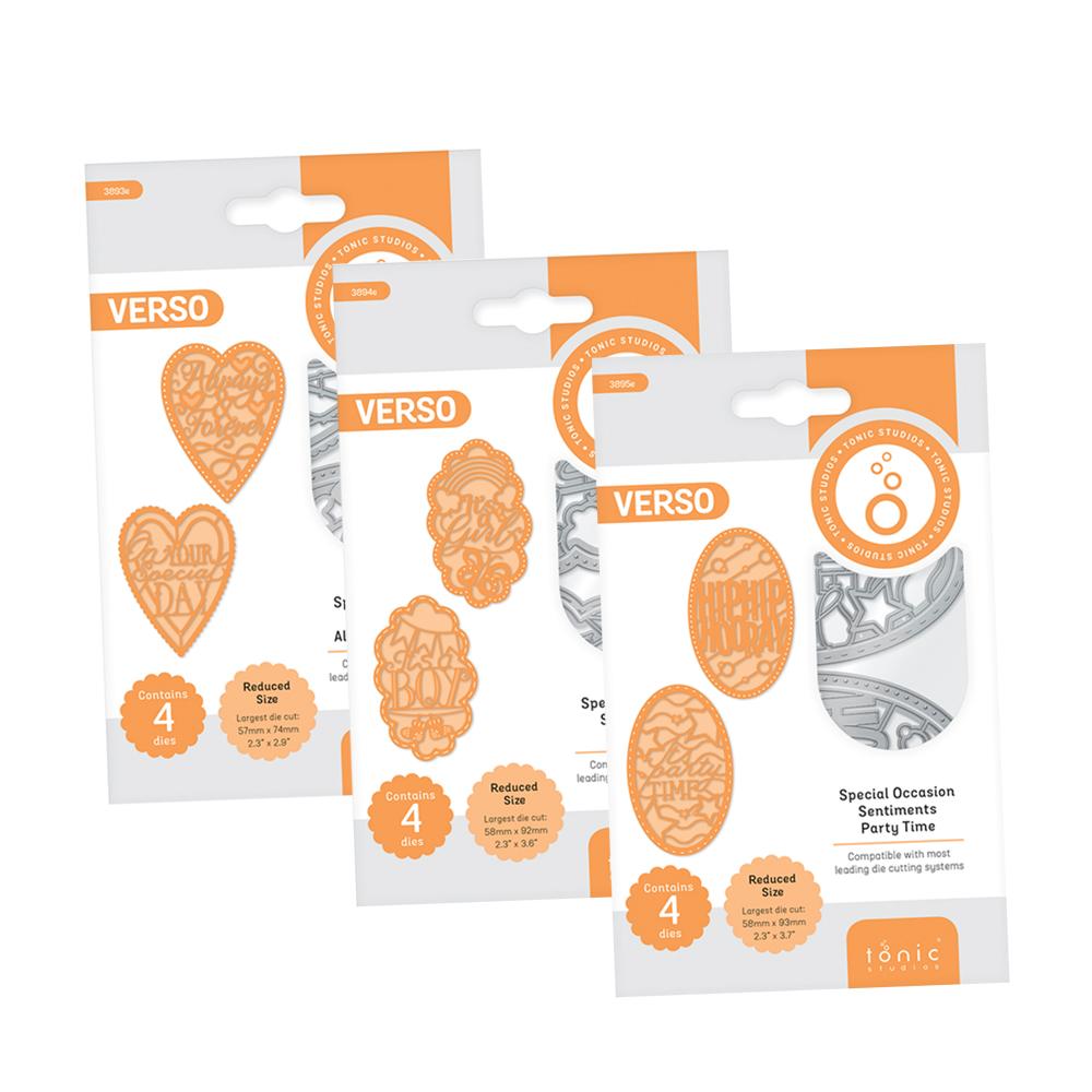 Tonic Studios Special Occasions Sentiment Die Collection 262B - Perfect for Greeting Cards, Scrapbooking & DIY Paper Crafts