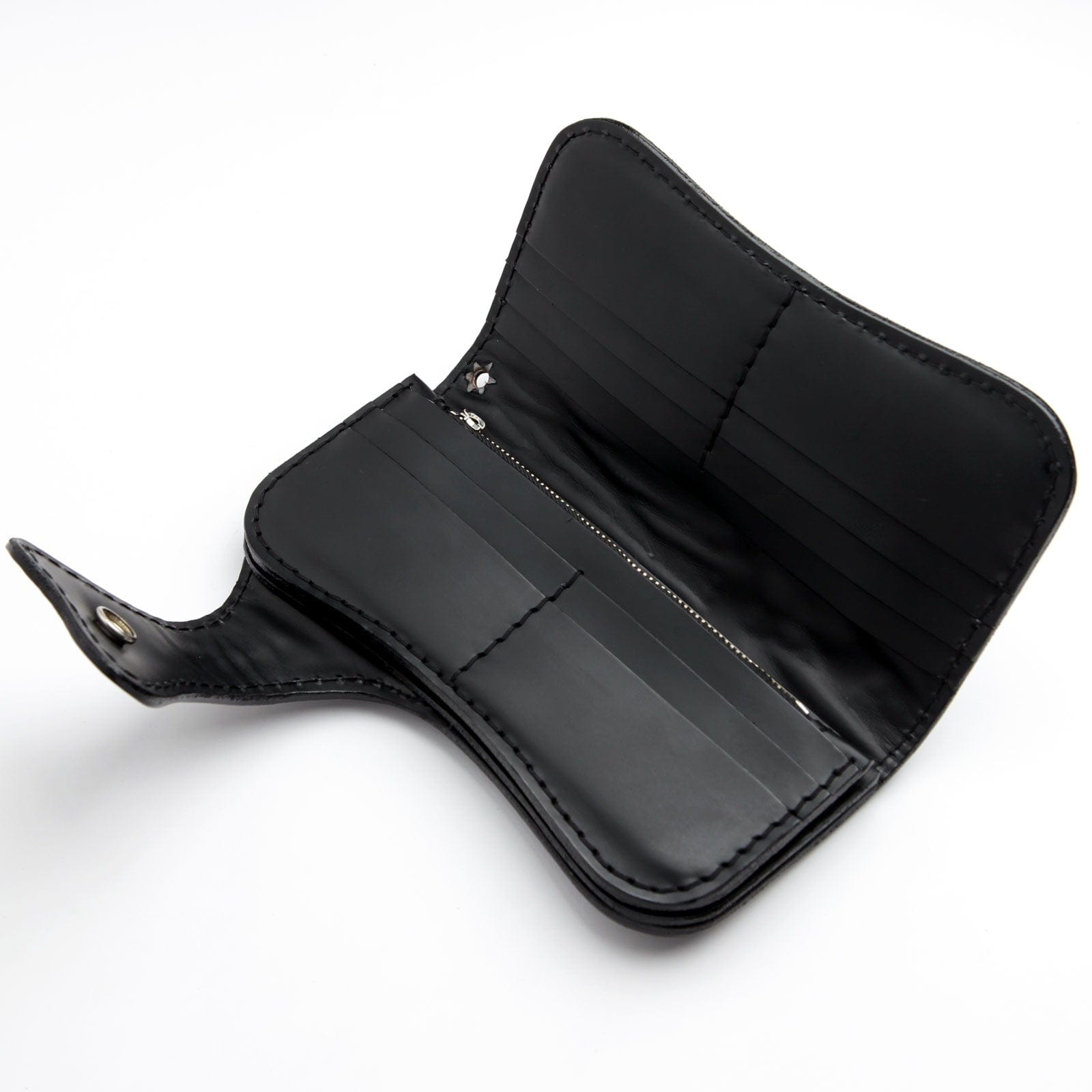 Genuine Cobra Leather Biker Wallet for Men - Skull Rider Design Motorcycle Wallet - Perfect for Bikers, Motorcycle Enthusiasts & Gift Giving