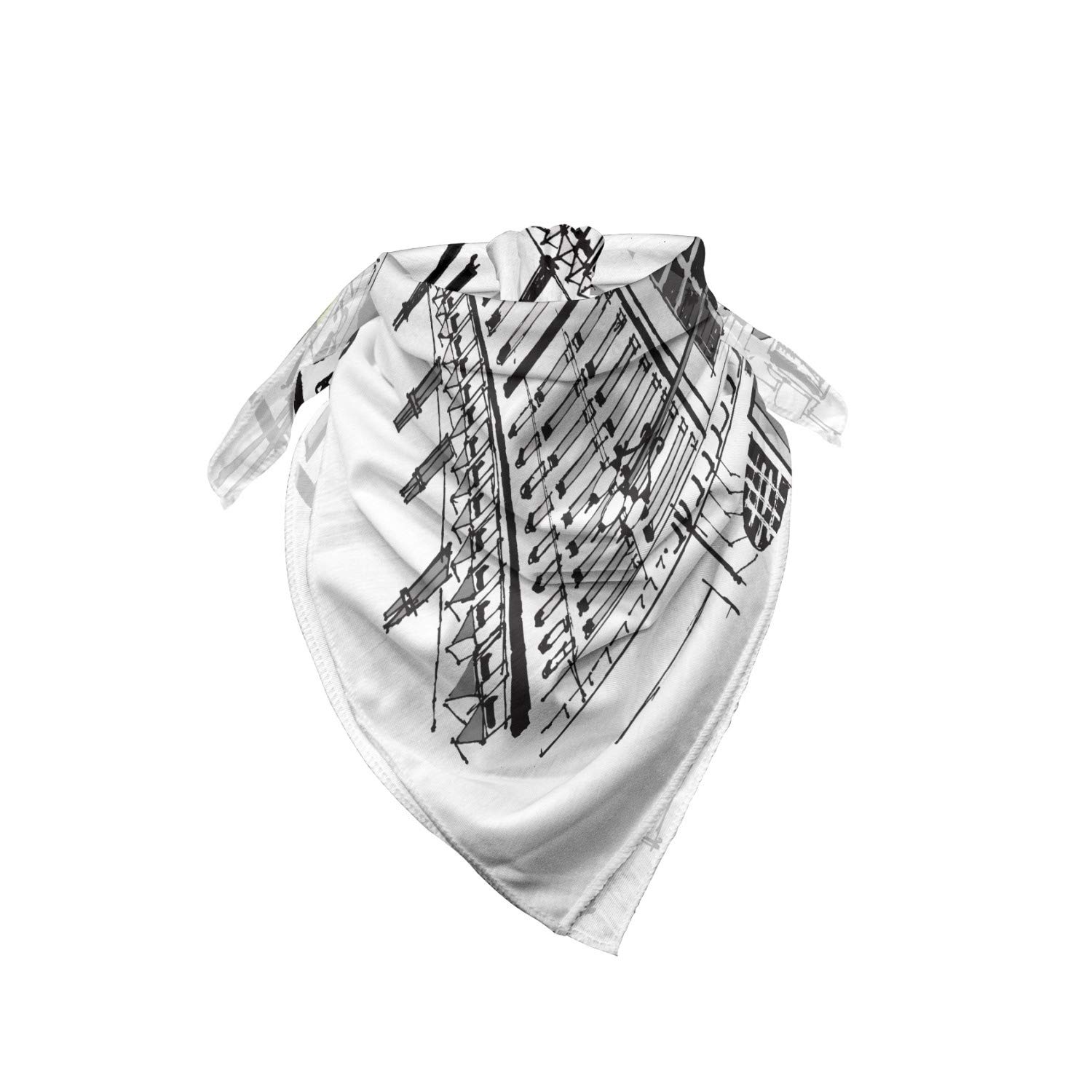 Ambesonne London Piccadilly City Bandana - Urban View Unisex Head & Neck Scarf for Men & Women | Perfect for Outdoor Activities, Travel, and Fashion Accessories