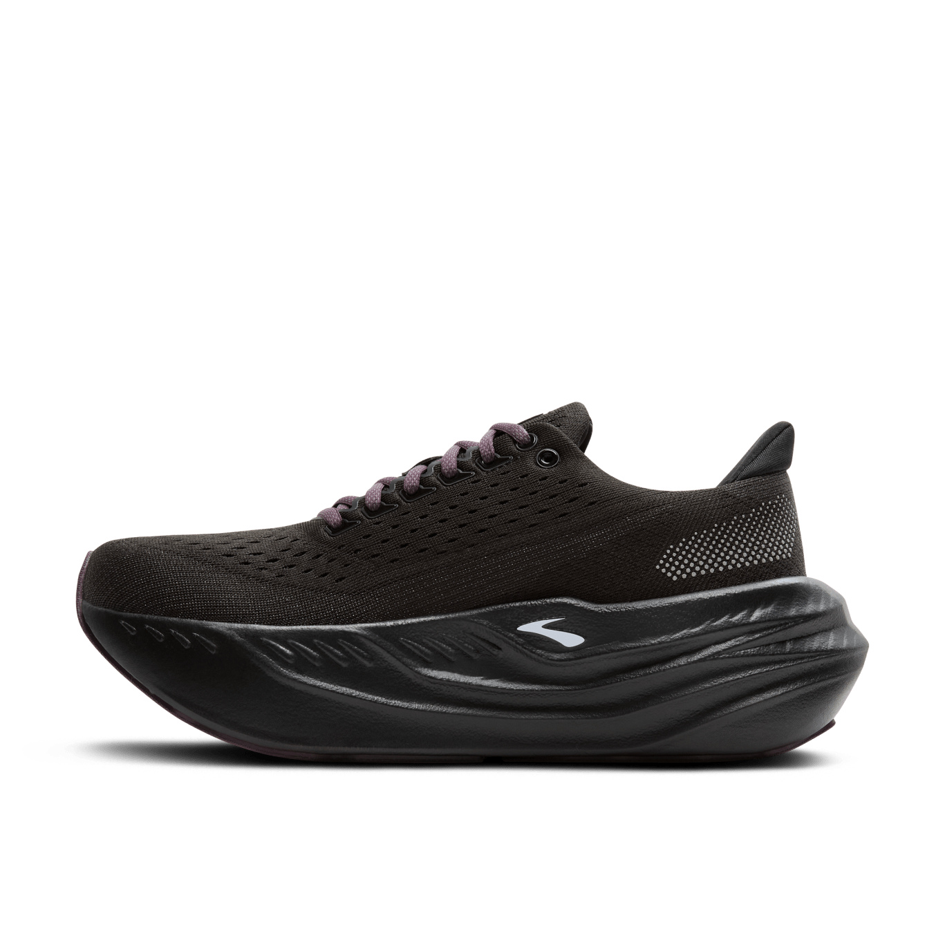 Brooks Glycerin Max Women's Running Shoes (B Width) - Black/Orchid Ice/Grey - Premium Cushioning for Long-Distance Running & Marathon Training