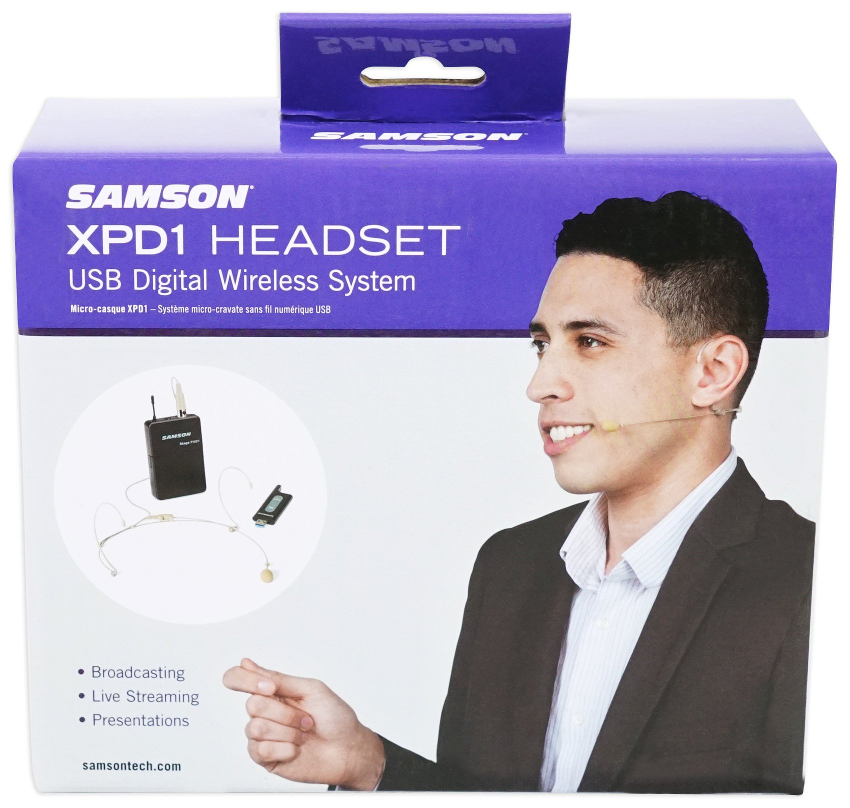 Samson SWXPD1BDE5 Stage XPD1 USB Digital Wireless Headset Microphone System - Professional Studio & Live Performance Use