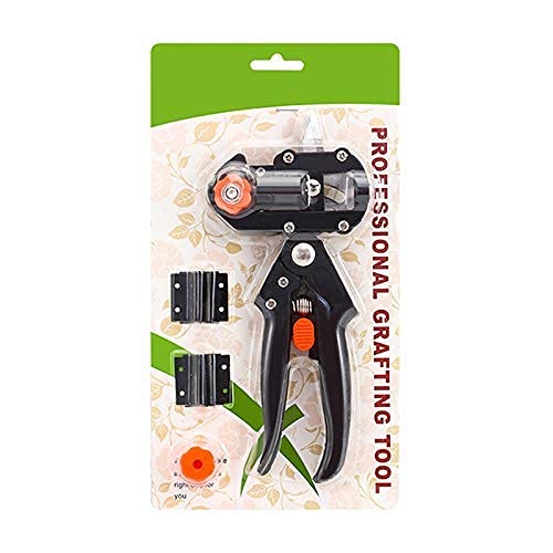 Professional Garden Shears - 2-in-1 Pruning Shear & Grafting Scissor for Trees, Plants & Gardening | Heavy Duty Gardening Tools for Trimming, Cutting & Plant Vaccination | Perfect for Home Gardeners & Professional Landscapers (Green)