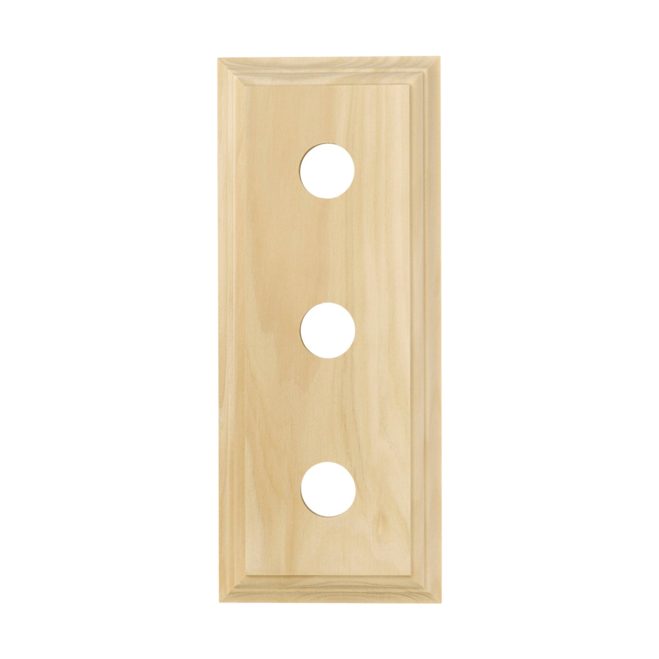 Classic Treble Pine Switch Socket Block 5423 - H90xL225mm for Home, Office & Commercial Electrical Installations
