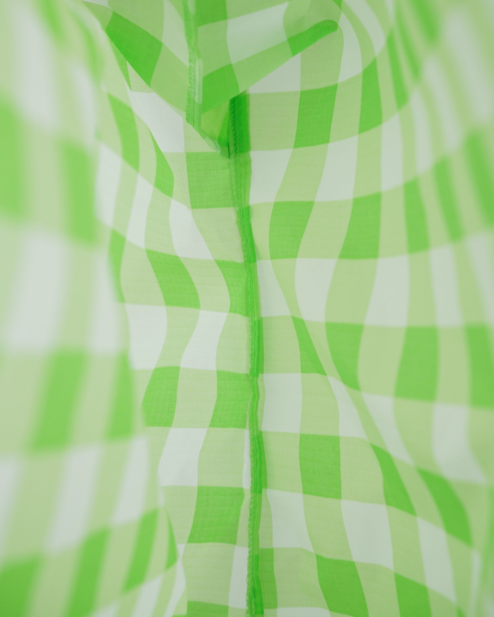 Baggu Standard Reusable Shopping Bag - Large Size, Checkered Lime Green Pattern - Eco-Friendly Grocery Tote for Shopping, Beach & Daily Use