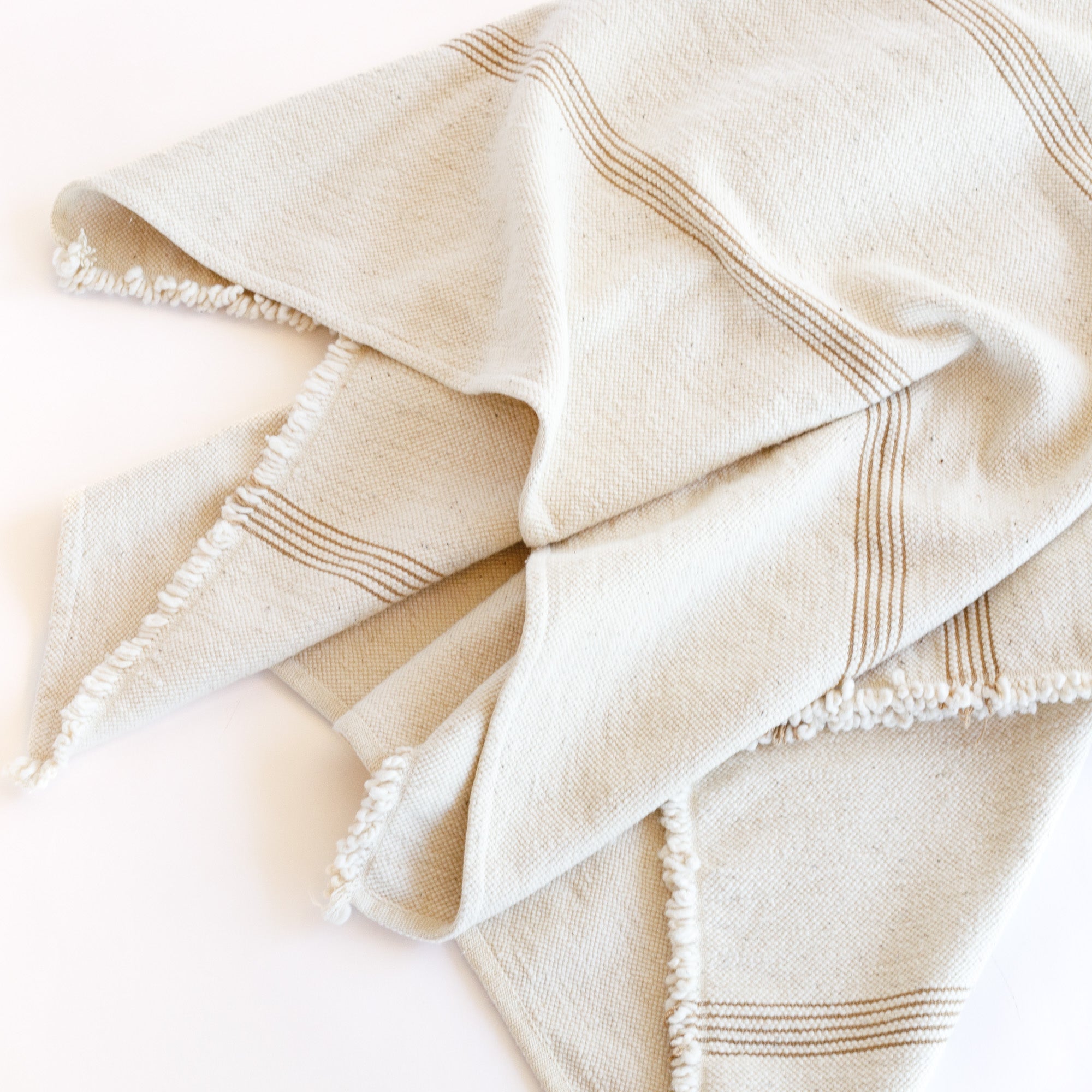 Fatima Throw Blanket Soft Cozy Tan Blanket for Couch, Bed & Sofa - Perfect for Living Room, Bedroom & Outdoor Use
