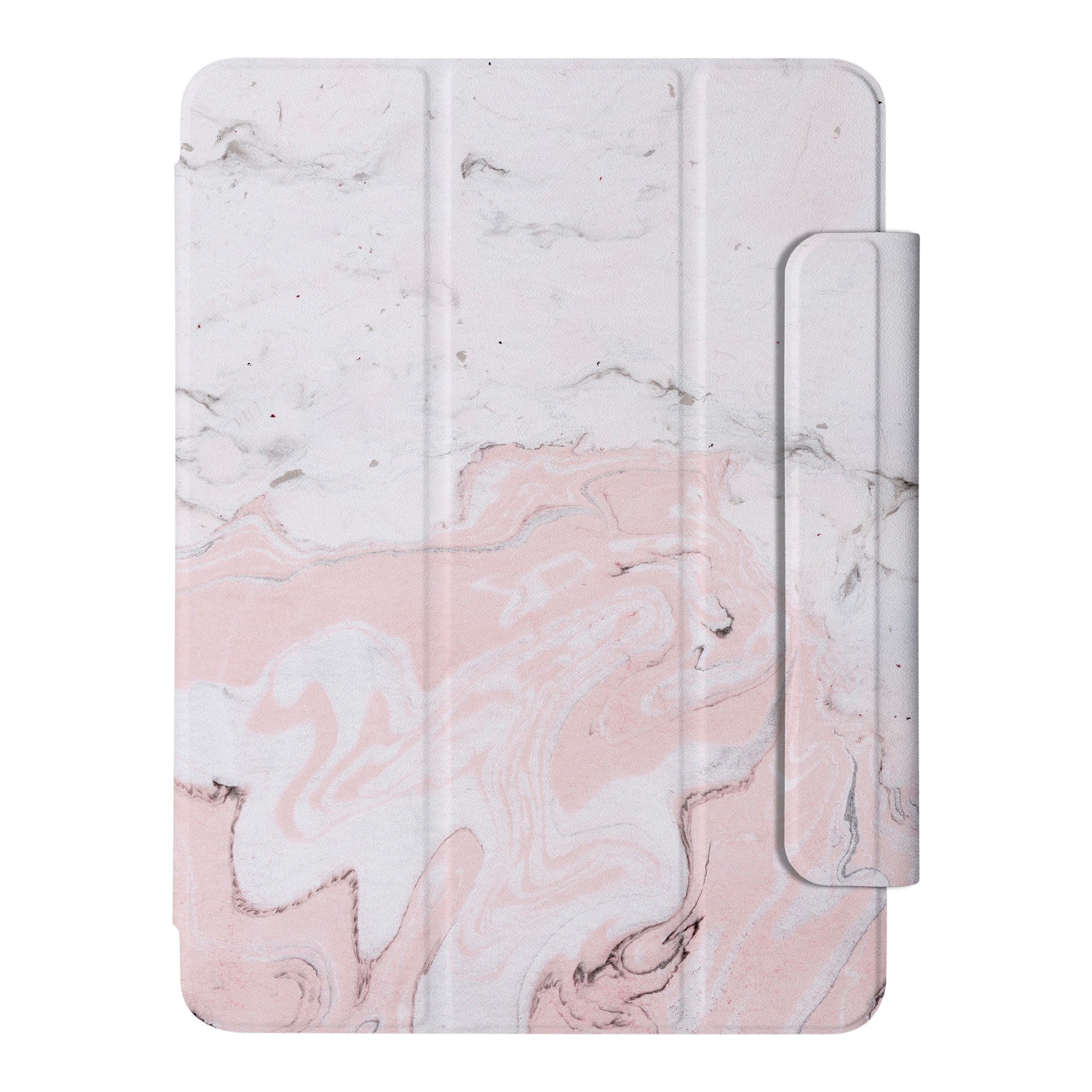 SlimFit iPad Case - Pink Marble Design Protective Cover for iPad 6th/7th/8th/9th Gen | Lightweight & Durable | Perfect for Work, School & Travel