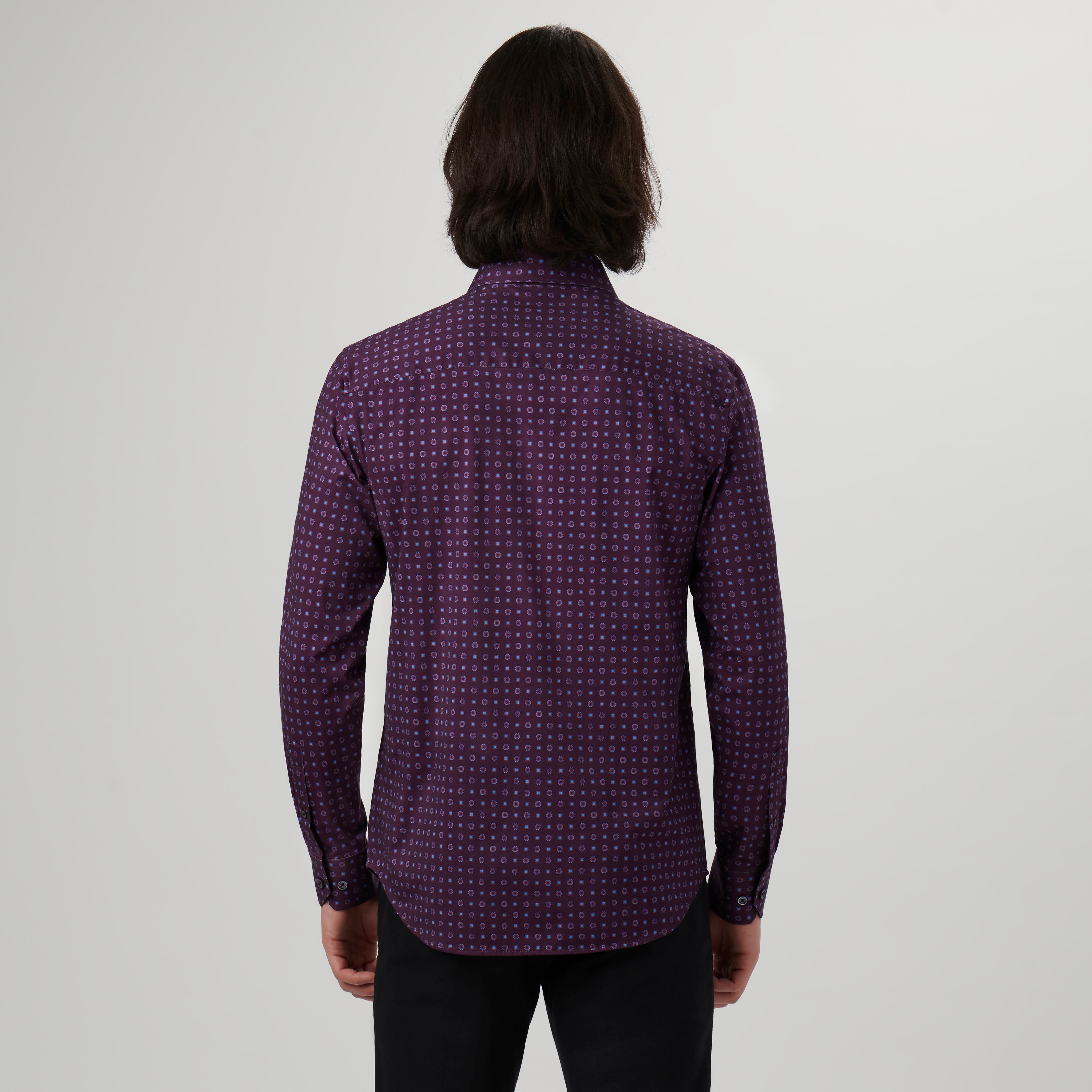 James Floral Print Cotton Shirt for Men - Soft Breathable Button Down Casual Shirt - Perfect for Spring Outfits, Office Wear & Date Nights