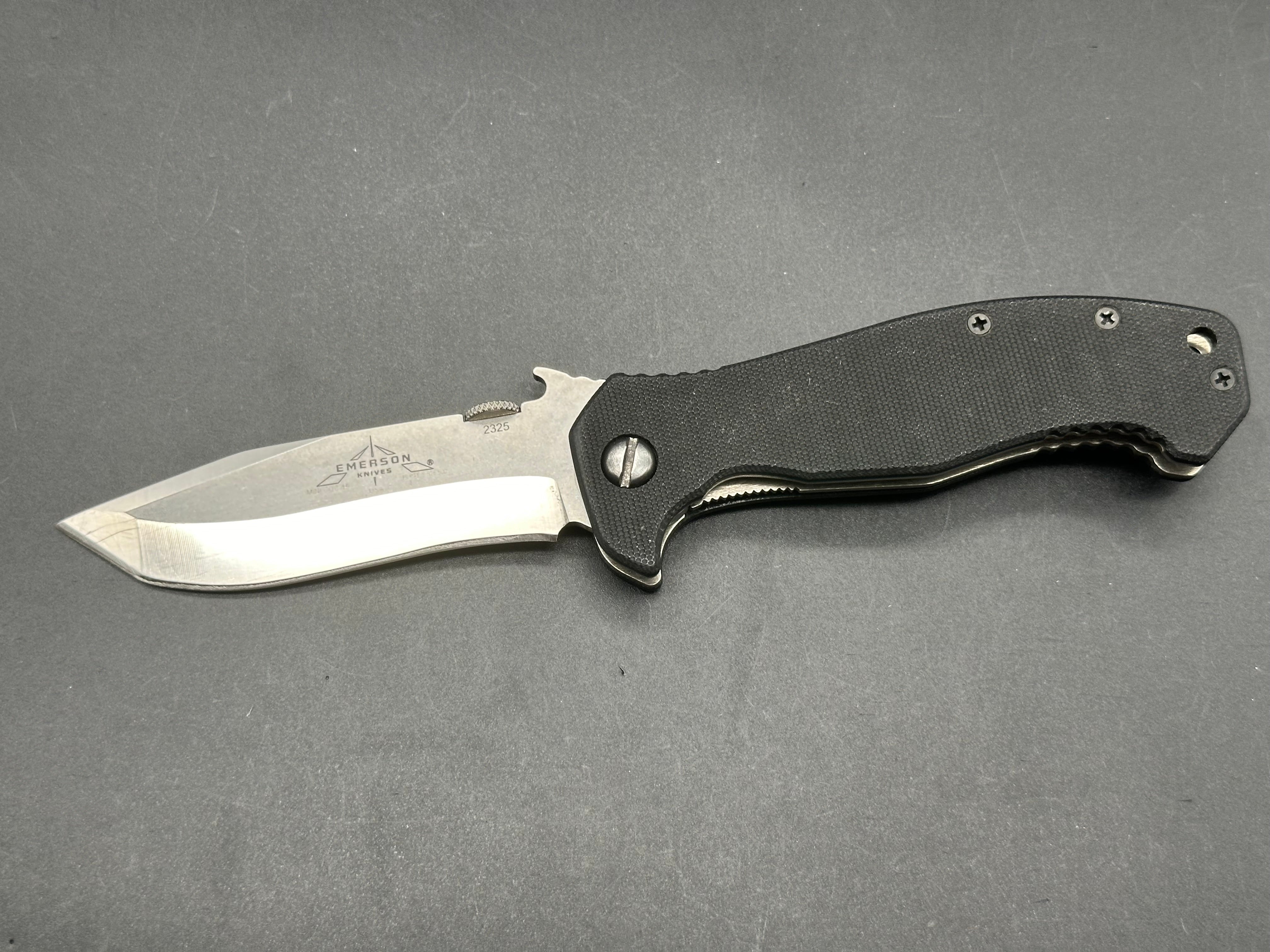 Emerson Mini CQC-15 Folding Knife - G10 Handle, 154CM Stainless Steel Blade - EDC, Outdoor, Tactical, Survival, Camping, Hunting Gear