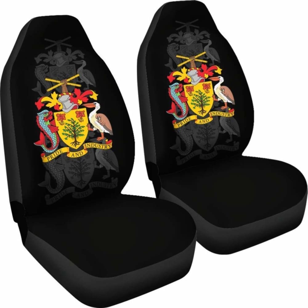 Premium Barbados Car Seat Covers (Set of 2) - Universal Fit for Cars, SUVs & Trucks - Breathable & Durable Auto Accessories - Perfect for Road Trips, Daily Commute & Vehicle Protection