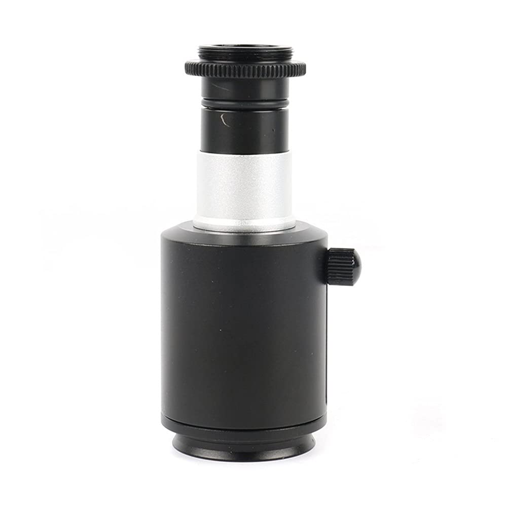 23.2mm C Mount Industrial Digital Microscope Camera Adapter Tube - 38mm CTV Stereo Microscope Lens Adapter for Scientific Research & PCB Inspection | Perfect for Electronics Repair, Jewelry Appraisal & Biological Sample Observation