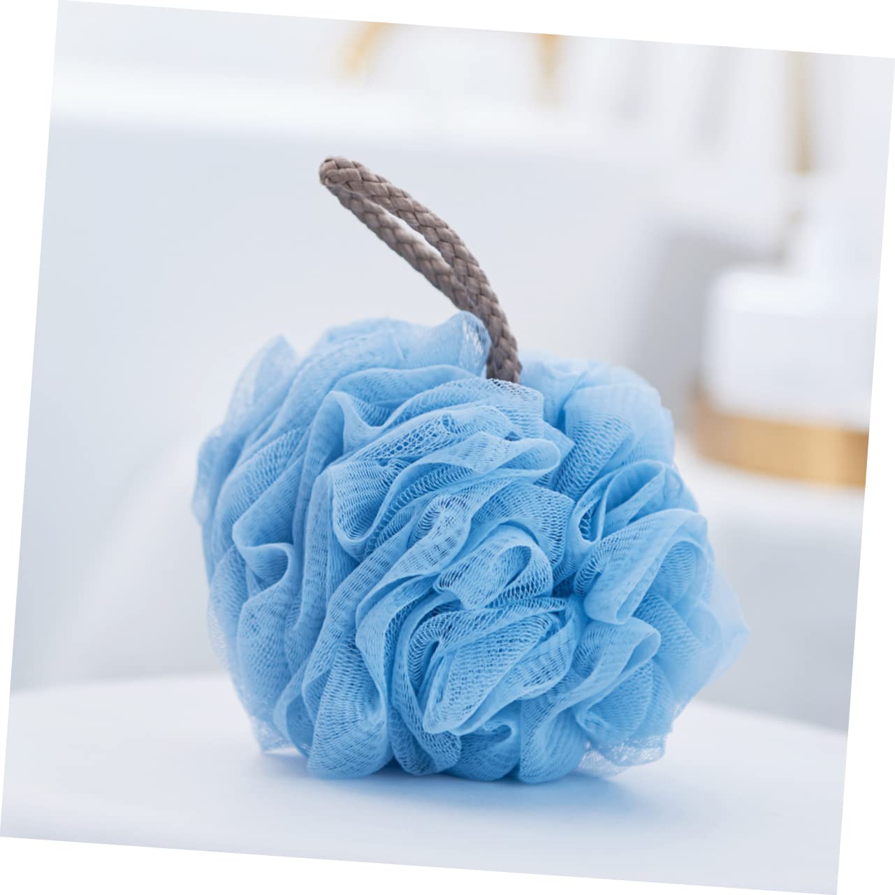 Cabilock 4-Pack Exfoliating Bath Sponges for Men & Women - Soft Shower Loofah Puffs with Swirl Design, Gentle Body Scrub & Cleansing Sponge for Daily Shower & Bath Routine - Perfect for Exfoliation, Skin Renewal & Relaxing Spa Experience